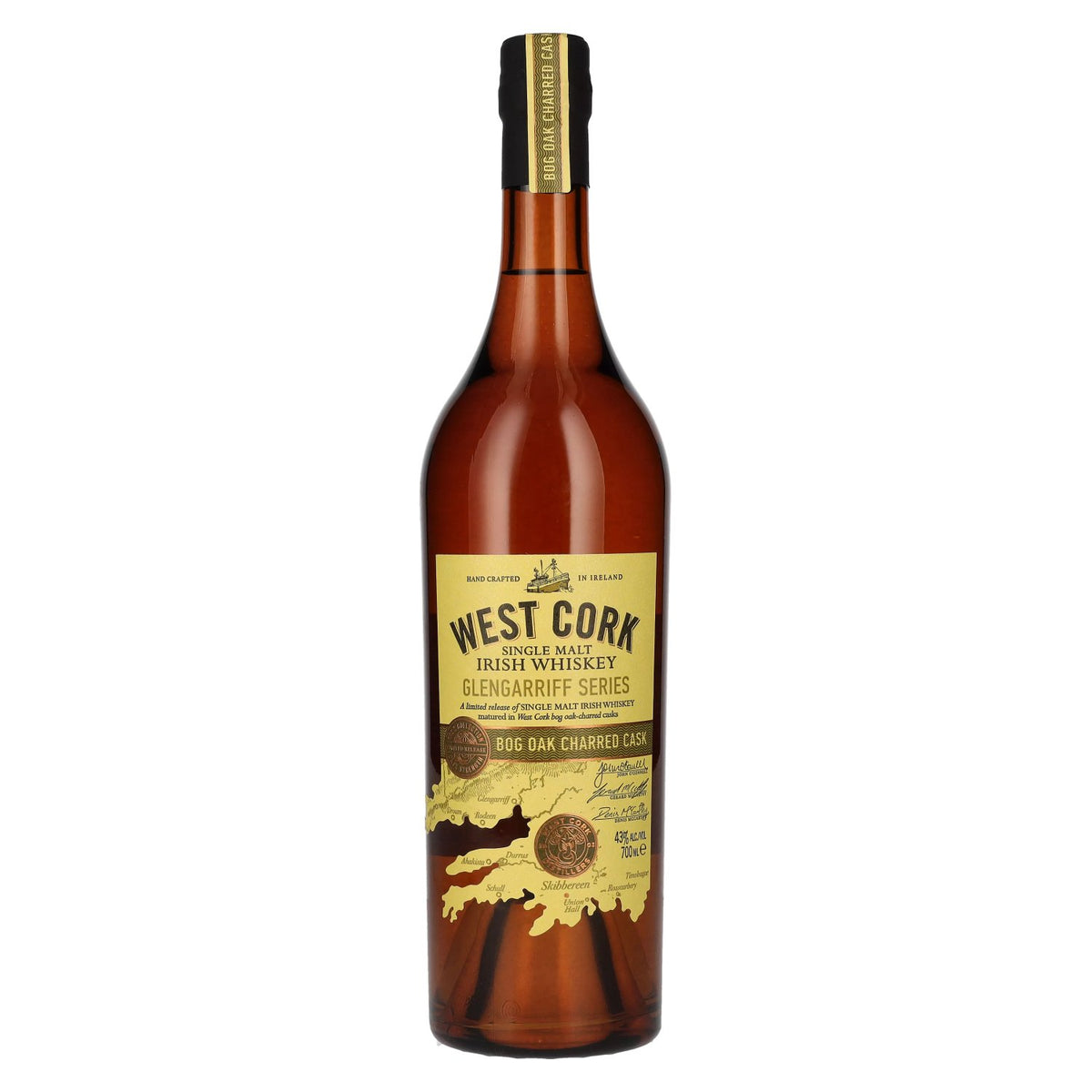 West Cork Glengarriff Series BOG OAK CHARRED CASK Single Malt Irish Whiskey 43% vol. 0.7 l