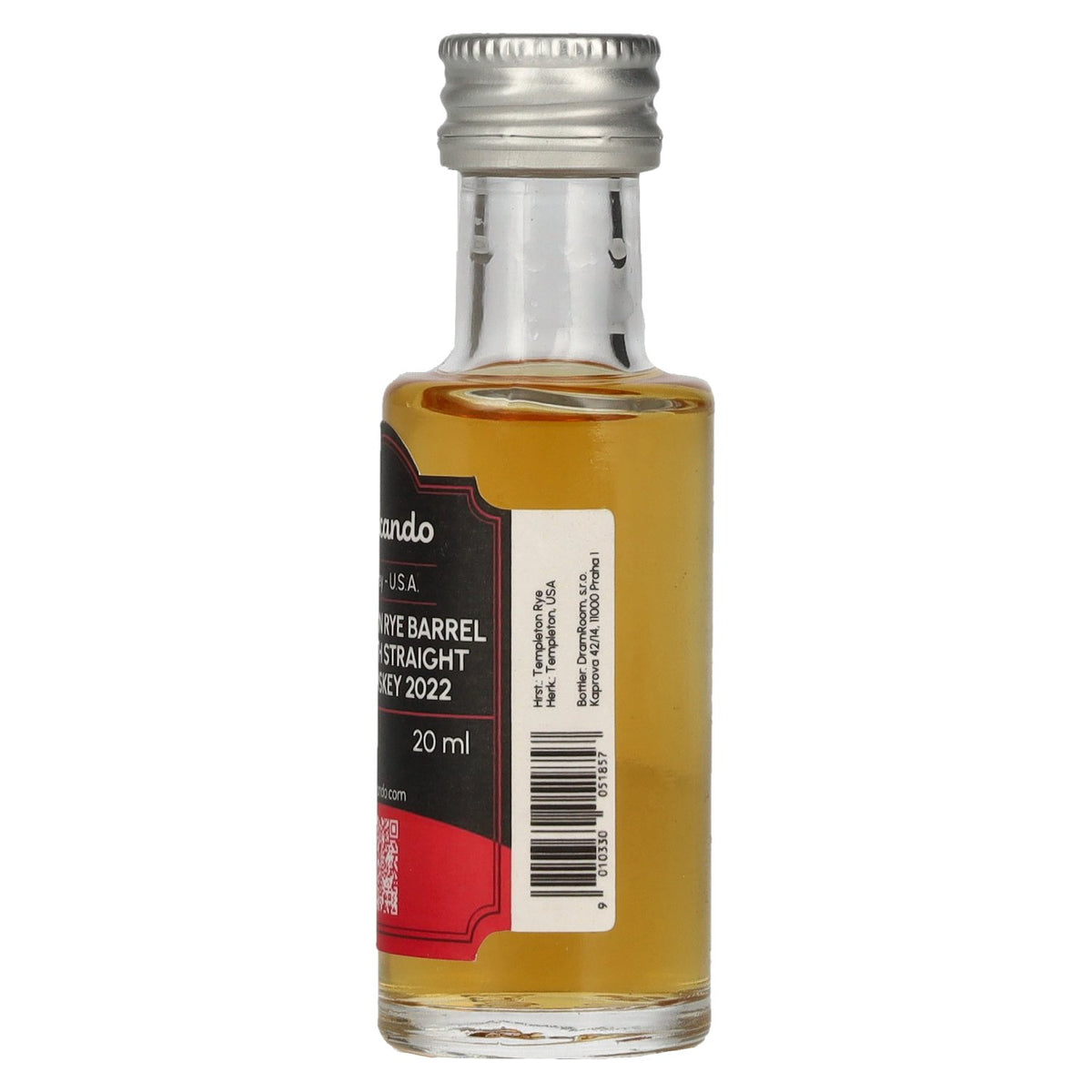 Templeton Rye Barrel Strength Straight Rye Whiskey 2022 57,3% Vol. 0,02l