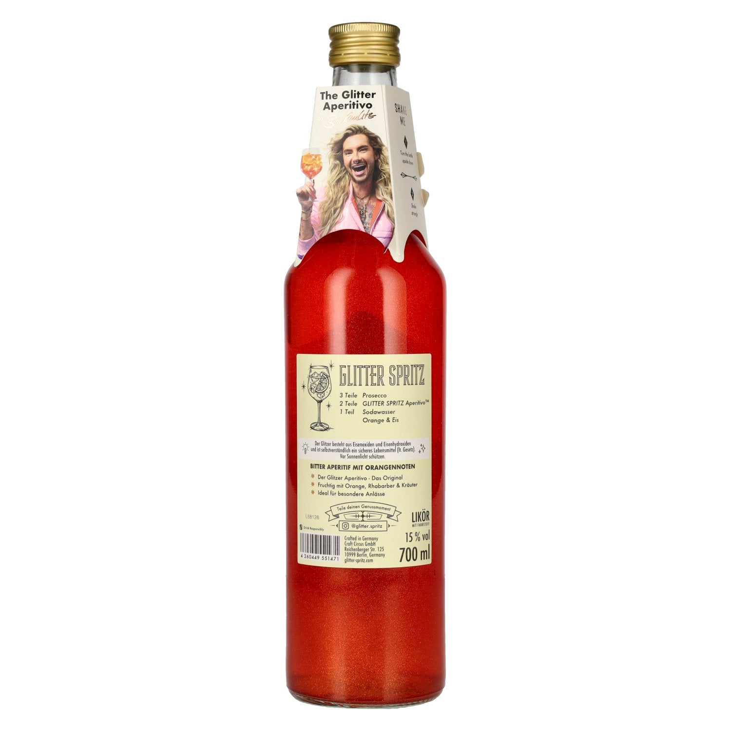 Glitter Spritz Bitter Orange Aperitivo 15% Vol. 0,7l