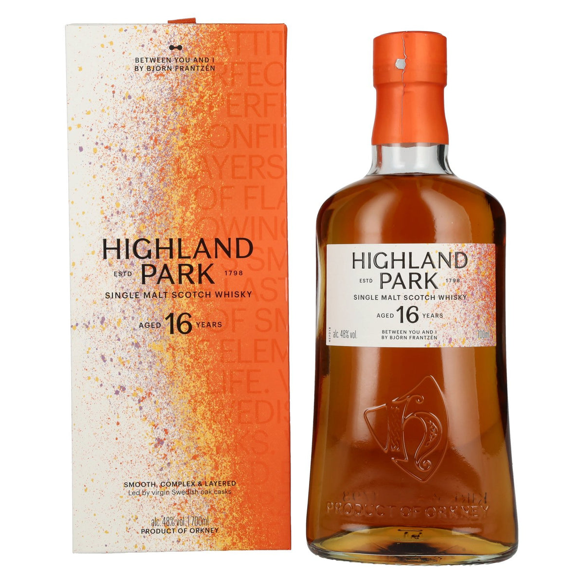 Highland Park 16 Years Old BETWEEN YOU AND I by Björn Frantzen Single Malt Scotch Whisky 48% Vol. 0,7l en coffret cadeau