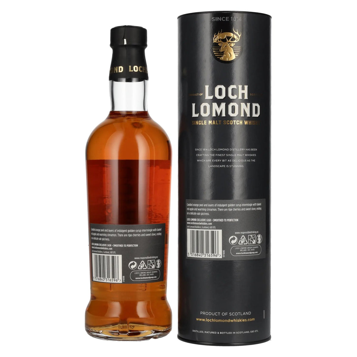 Loch Lomond 12 Years Old MADEIRA CASK Single Malt Scotch Whisky 55,3% Vol. 0,7l in gift box