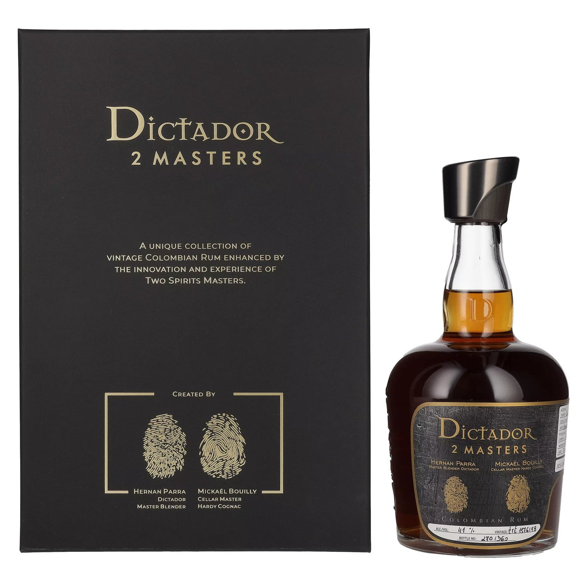 Dictador 2 MASTERS 1978 39 Years Old Hardy Finish 41% Vol. 0,7l in gift box