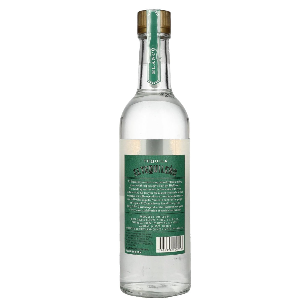 El Tequileño Blanco Tequila 38% Vol. 0,5l