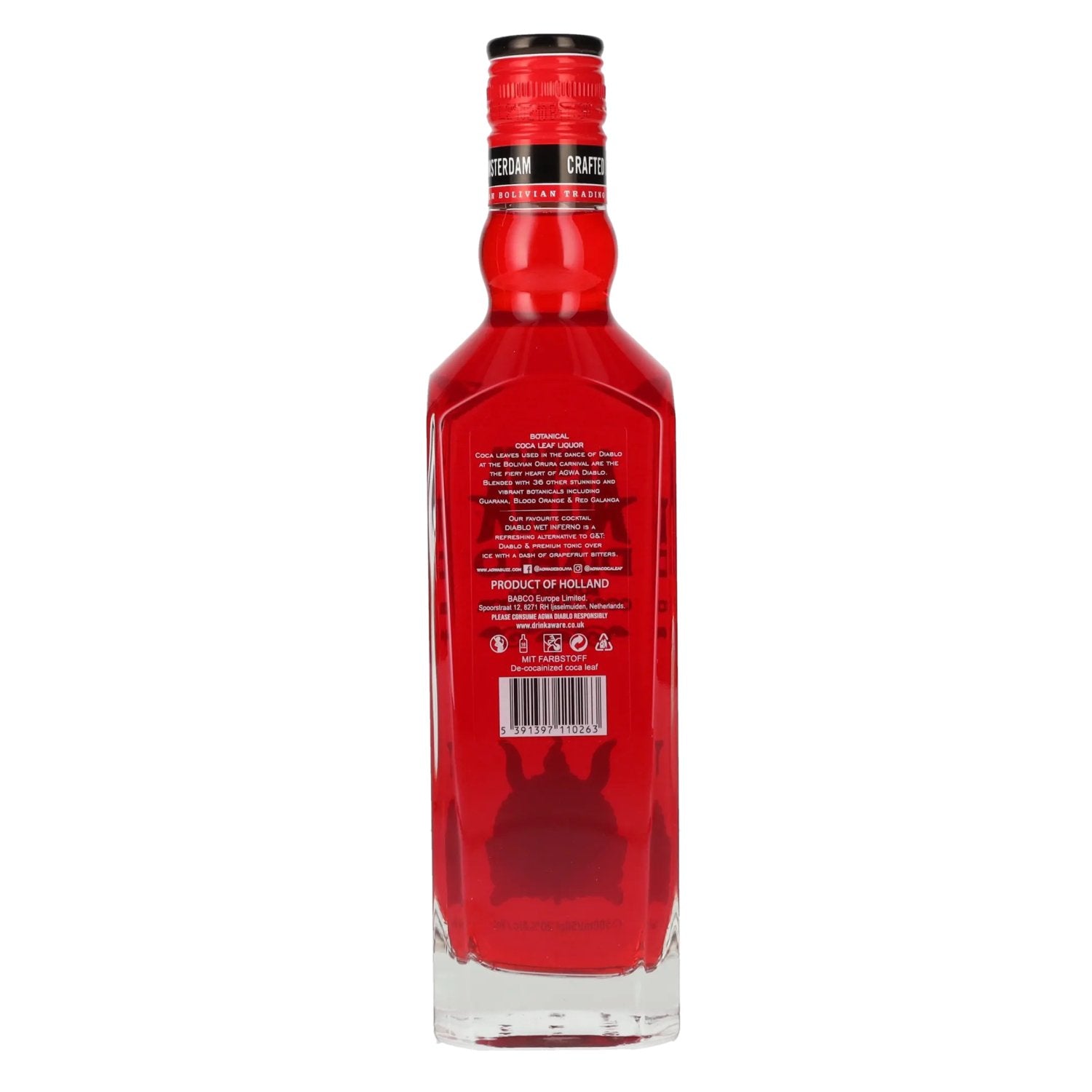 Agwa DIABLO Botanical Coca Leaf Liquor 20% Vol. 0,5l