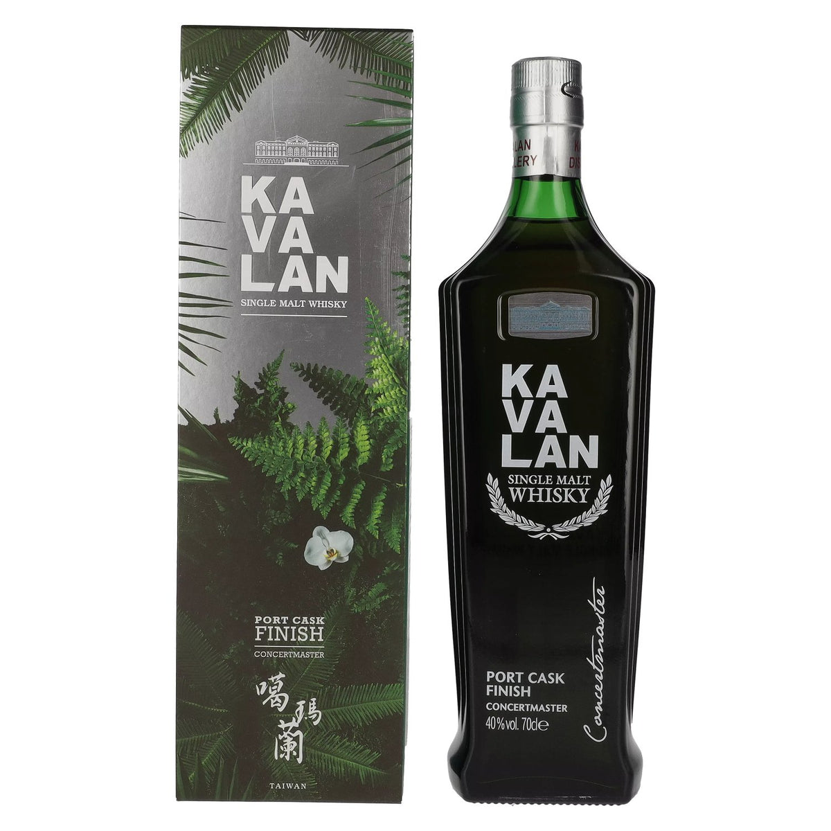 Kavalan CONCERTMASTER Port Cask Finish Festif Edition Single Malt Whisky 40% vol. 0,7l en coffret cadeau