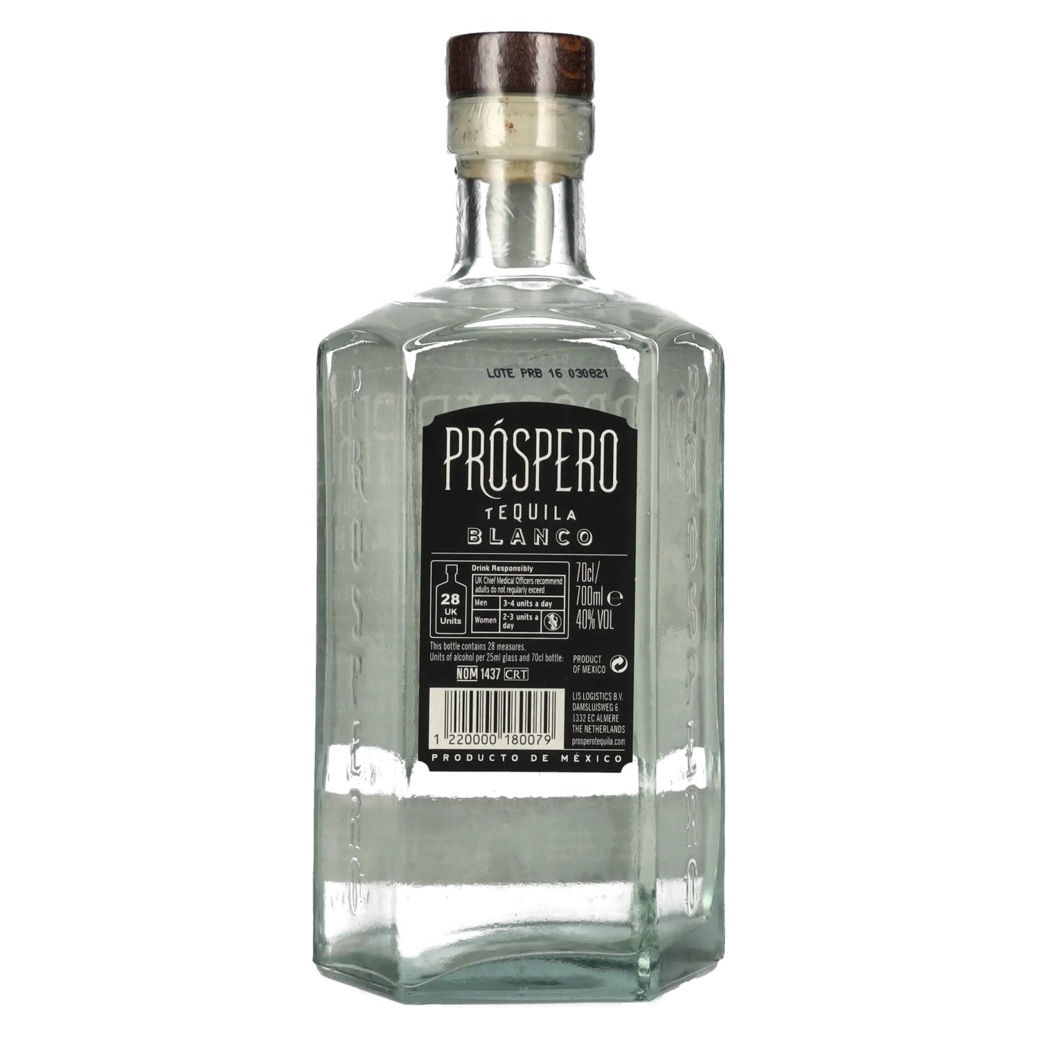 Próspero Tequila Blanco 100% De Agave by Rita Ora 40% Vol. 0,7l