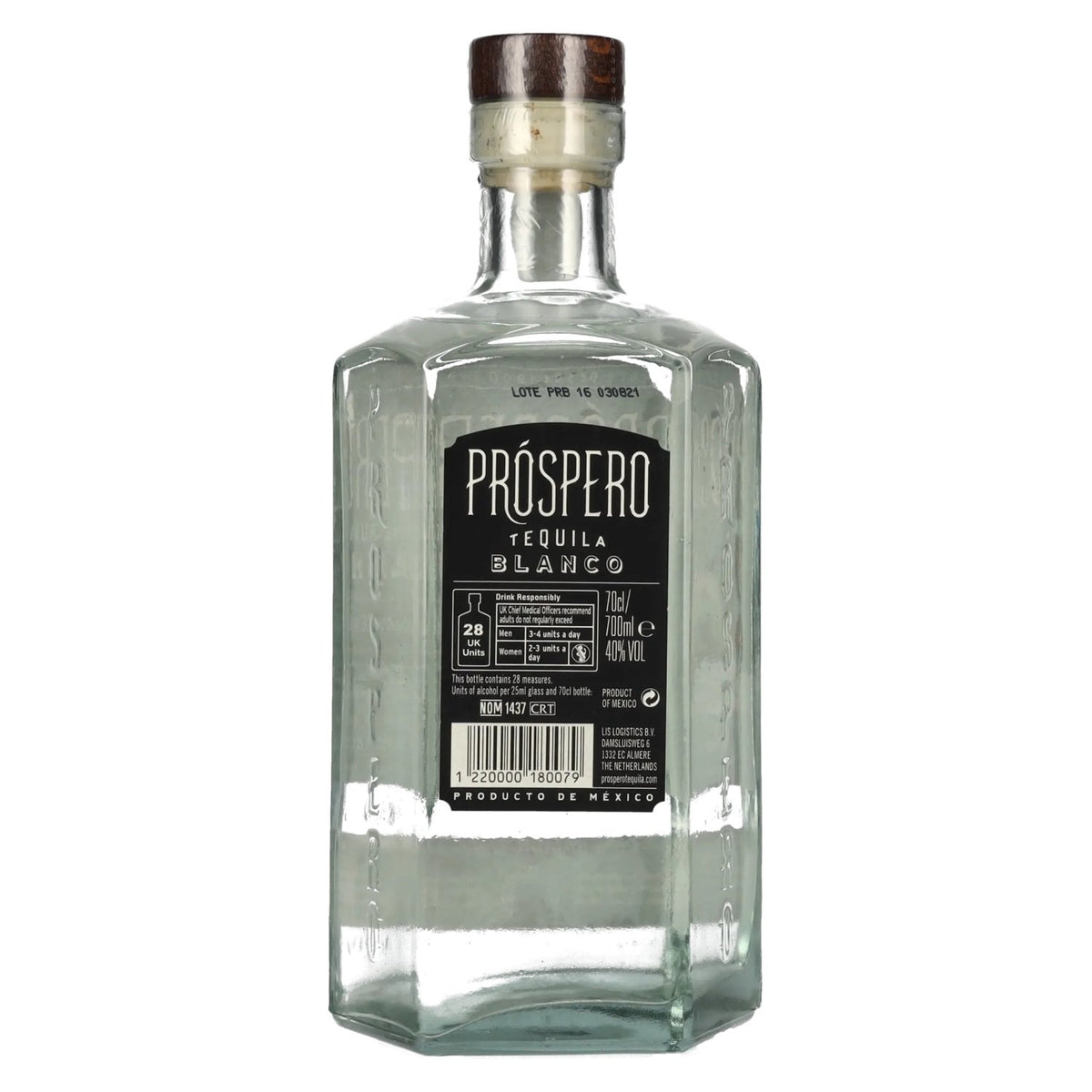 Próspero Tequila Blanco 100% De Agave by Rita Ora 40% Vol. 0,7l