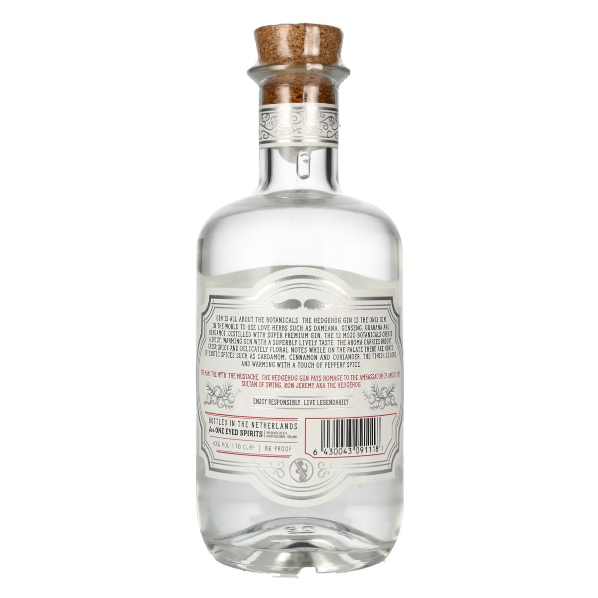 Roner Jeremy Aka The Hedgehog Gin 43% Vol. 0,7l