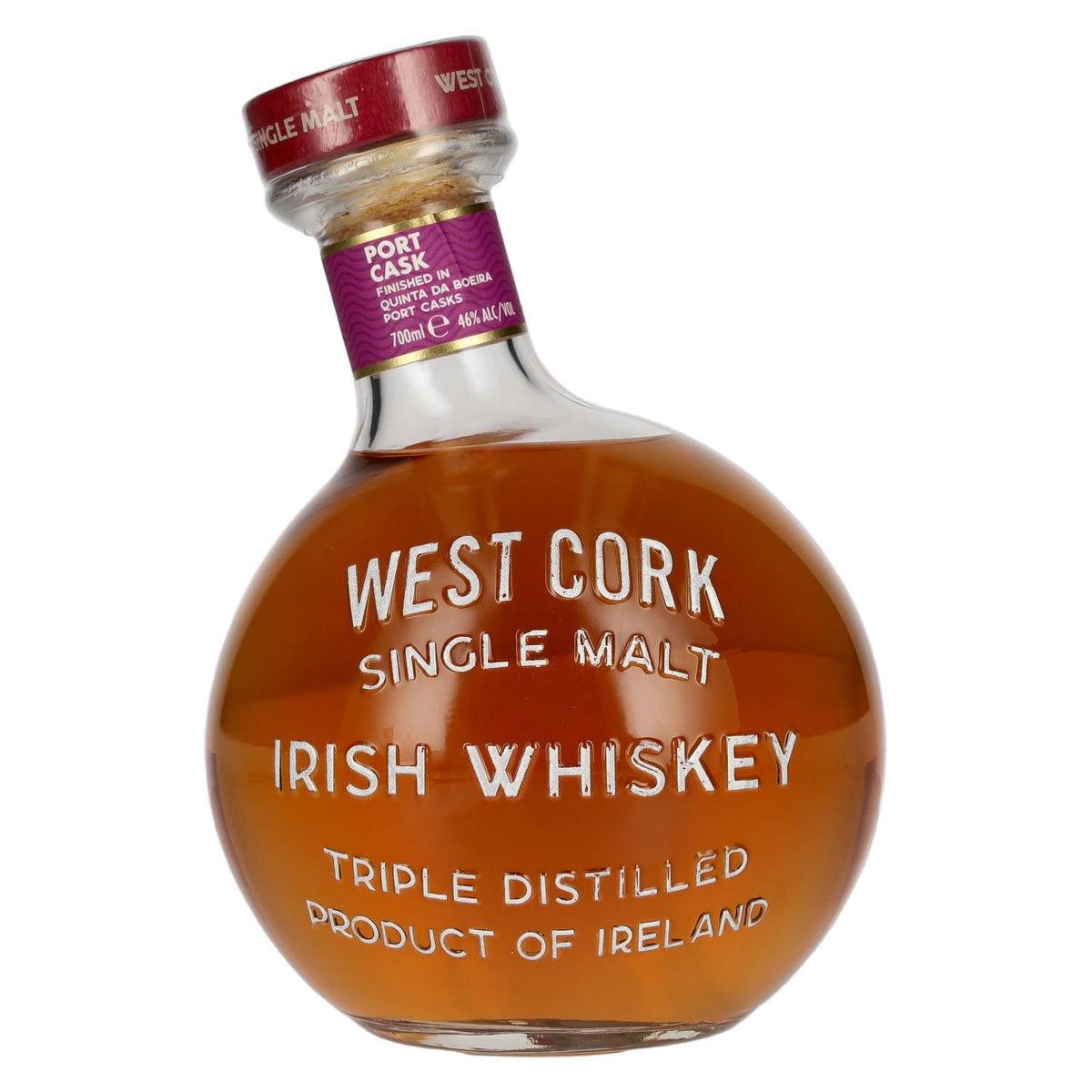 West Cork MARITIME Single Malt Irish Whiskey PORT CASK FINISHED Limited Edition 46% Vol. 0,7l