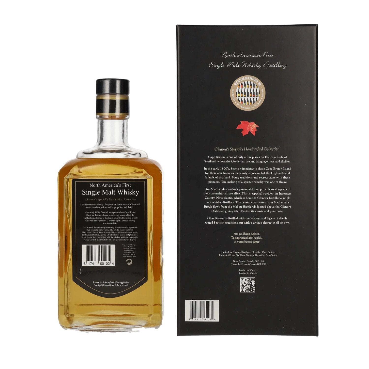 Glen Breton Rare 10 Years Old Canada's First Single Malt Whisky 43% Vol. 0,7l in Geschenkbox