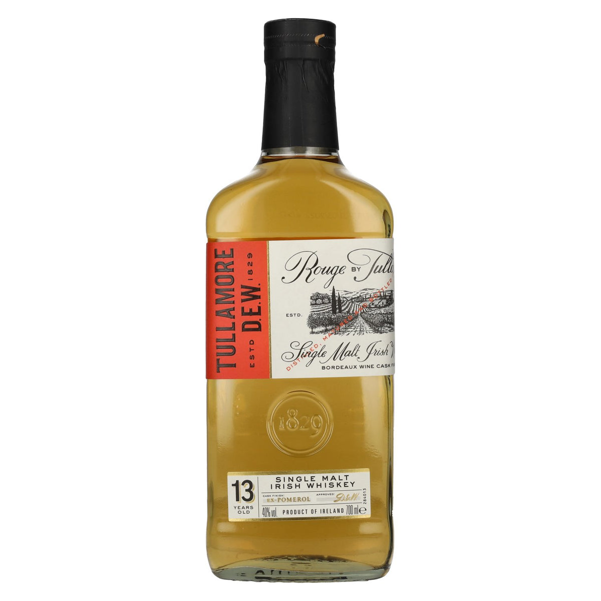 Tullamore D.E.W. ROUGE 13 Years Old Single Malt Irish Whiskey 40% Vol. 0,7l