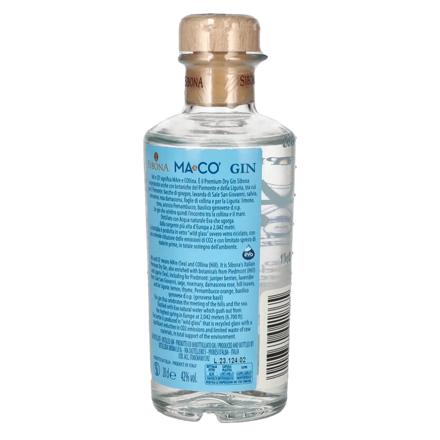 Sibona MAeCO Italian Premium Dry Gin 42% Vol. 0,2l