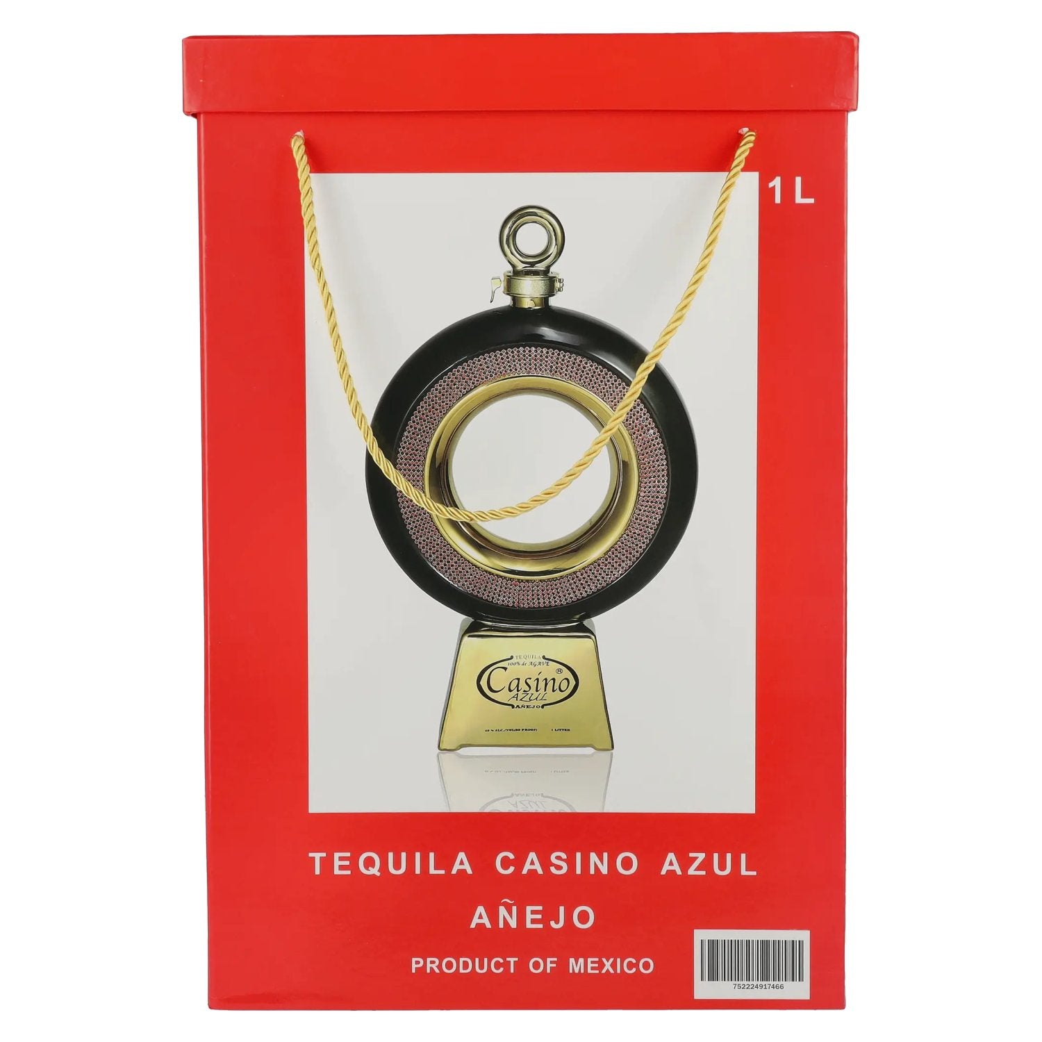 Casino Azul AÑEJO 100% de Agave Tequila 40% Vol. 1l in gift box
