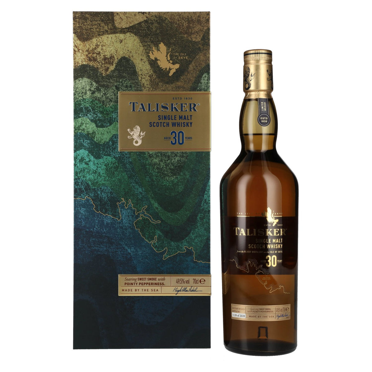 Talisker 30 Years Old Single Malt Scotch Whisky Limited Release 49,5% Vol. 0,7l en boîte cadeau