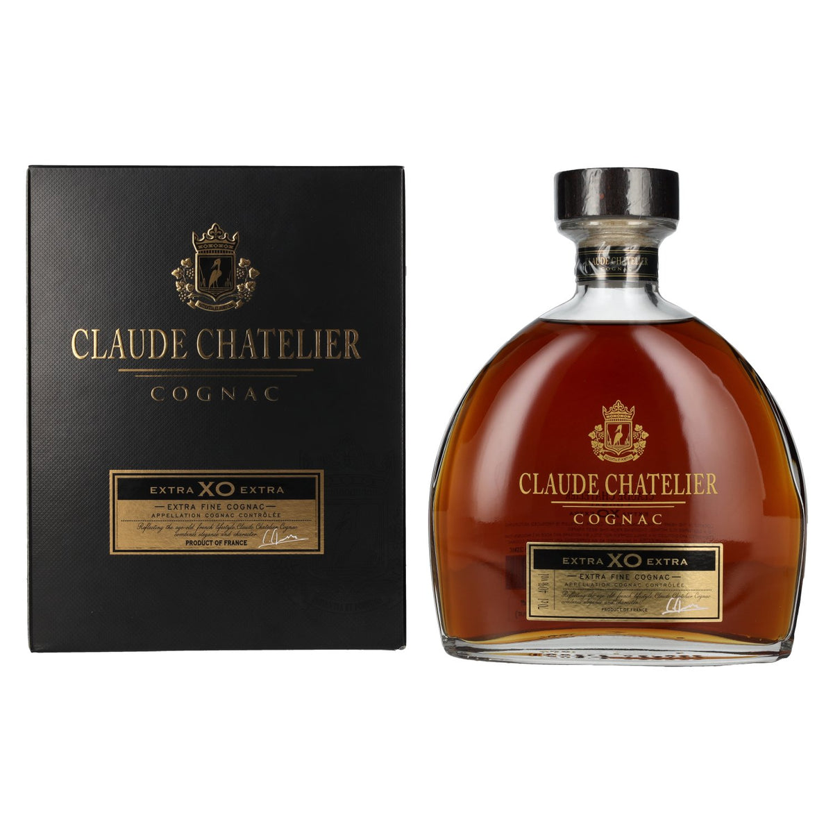 Claude Chatelier Extra XO Extra Fine Cognac 40% Vol. 0,7l in Geschenkbox
