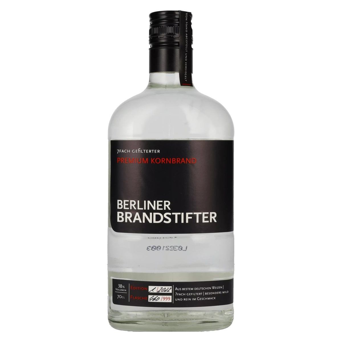 Berliner Brandstifter Premium Kornbrand 38 % vol. 0,7 l