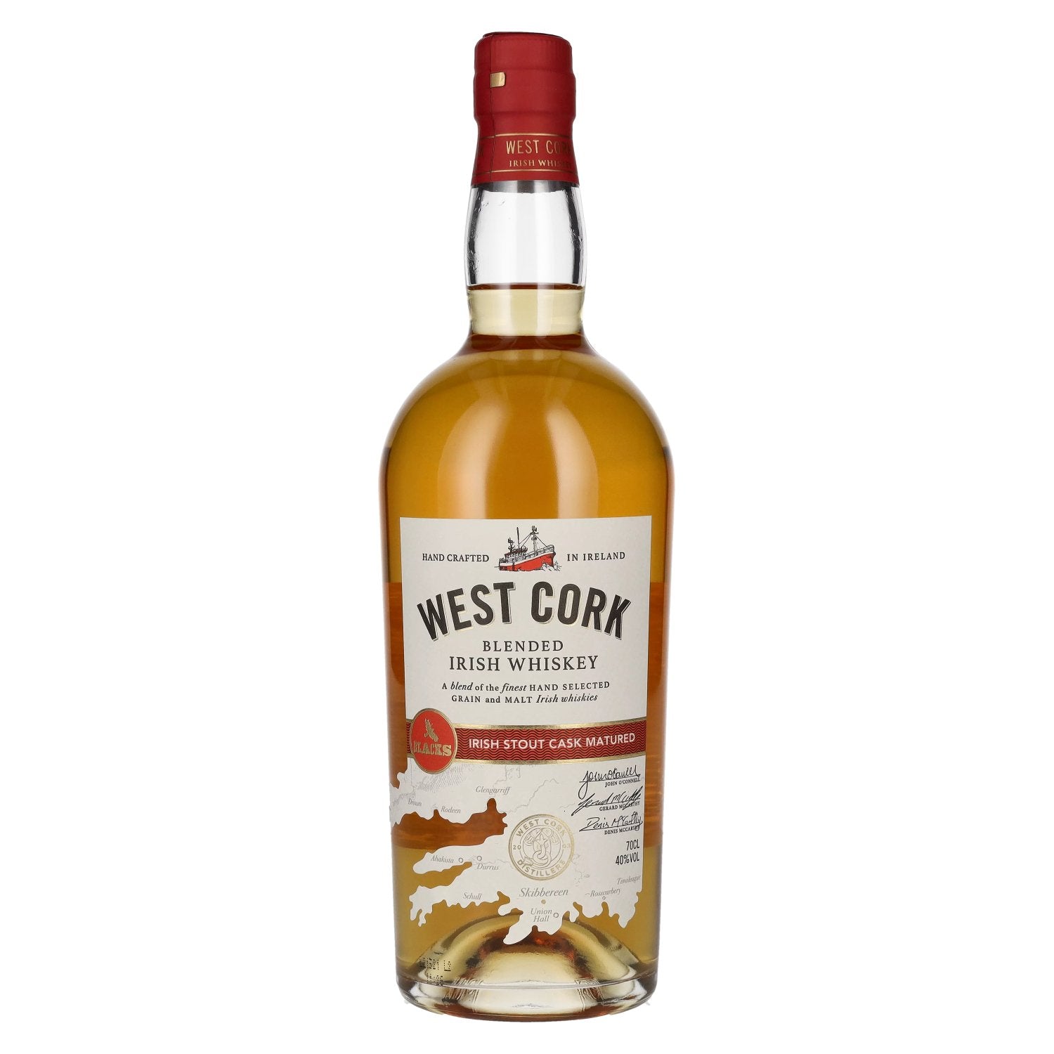 West Cork Blended Irish Whiskey IRISH STOUT CASK FINISH 40% vol. 0,7l
