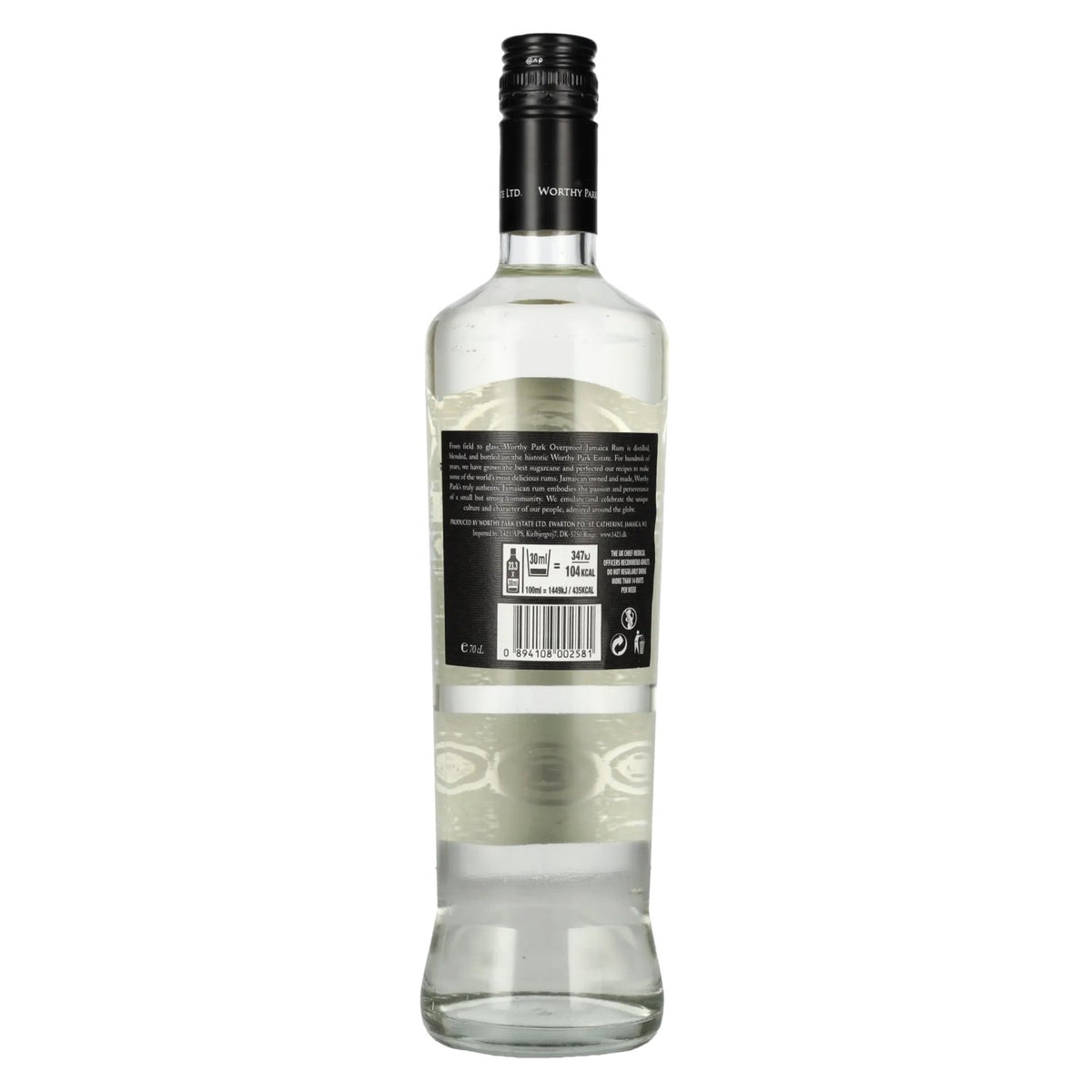 Rum-Bar Worthy Park Estate Premium White Overproof Rum 63% Vol. 0,7l