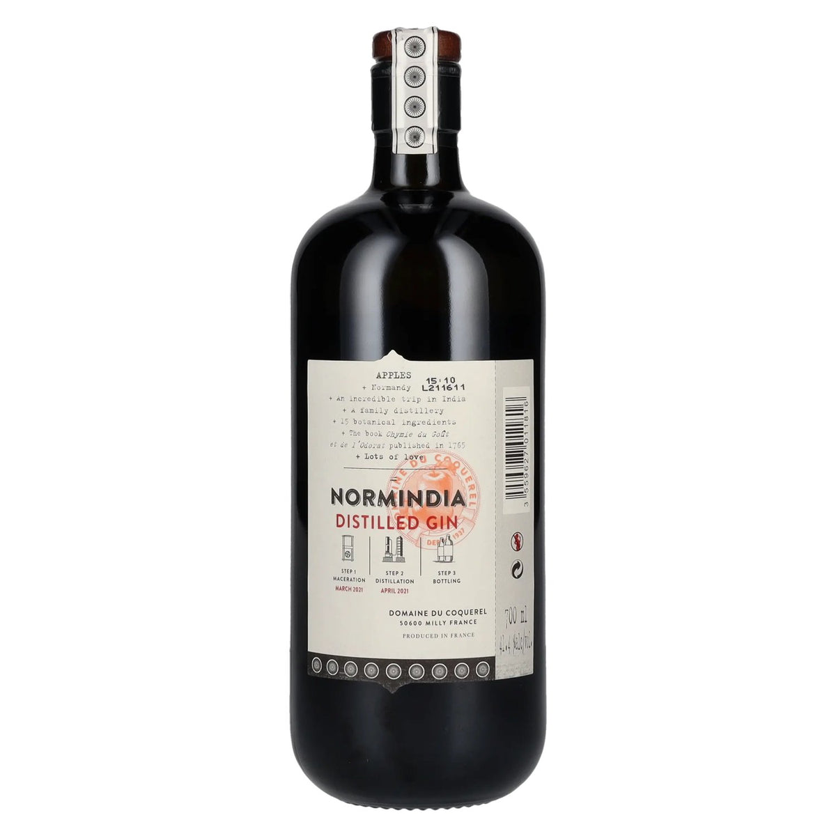 Normindia Gin Distillé 41,4% Vol. 0,7l