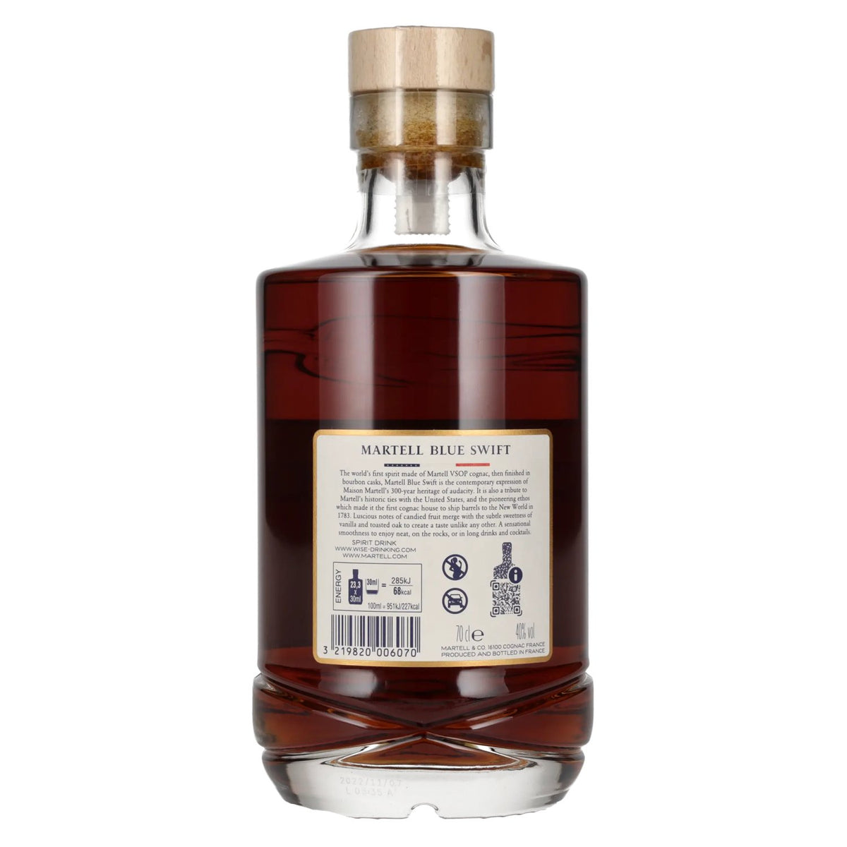 Martell Blue Swift Spirit Drink 40% vol. 0,7l