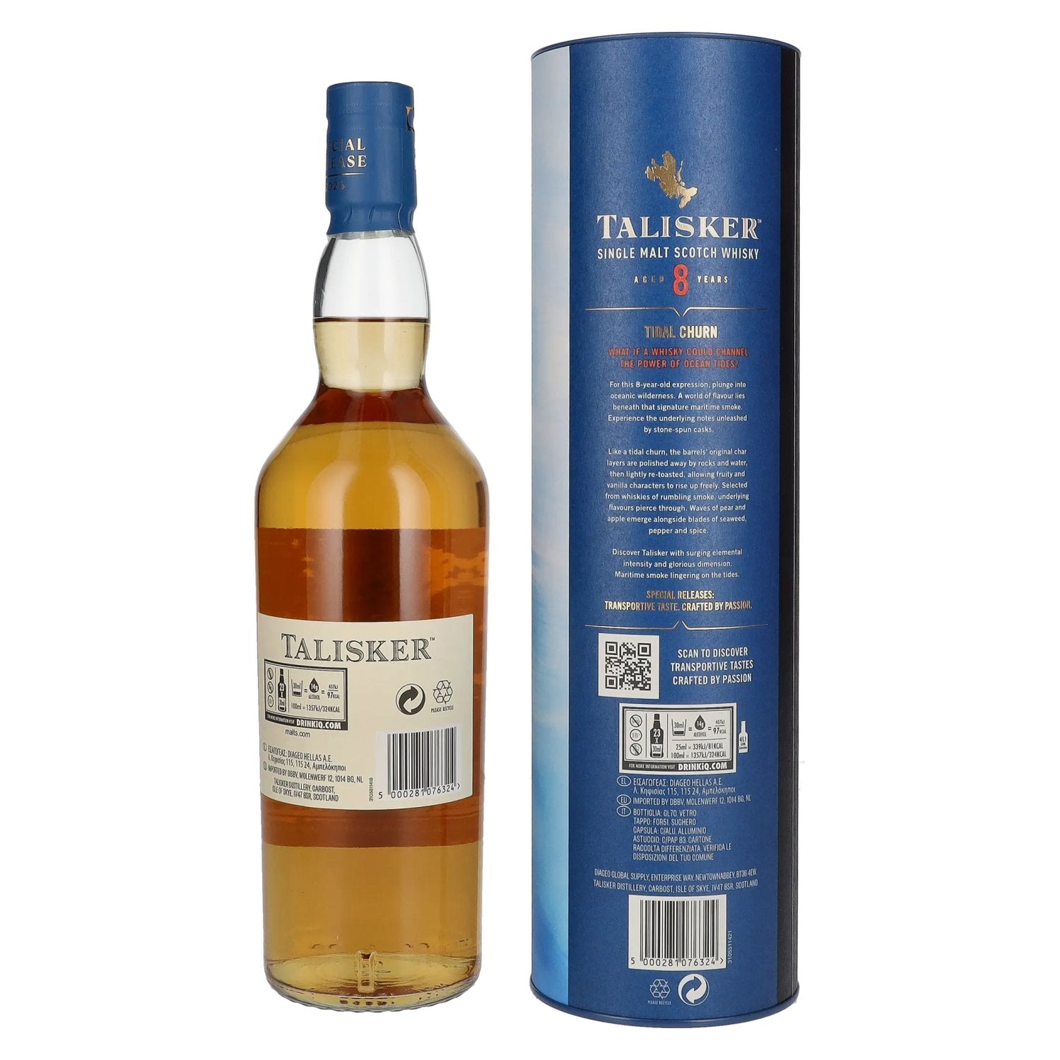 Talisker 8 Years Old Tidal Churn Single Malt Special Release 2024 58,7% vol. 0,7l en boîte cadeau