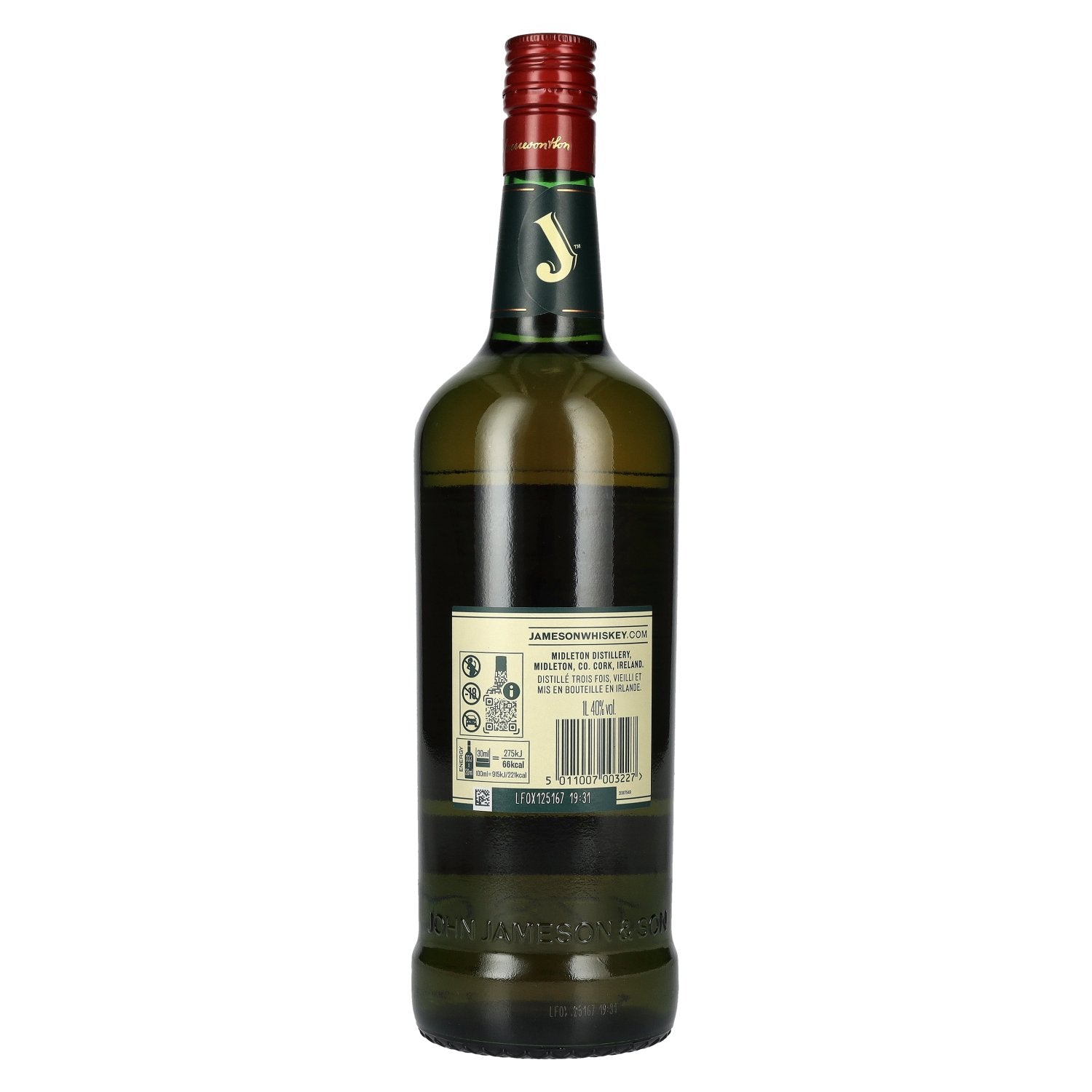 Jameson Triple Distilled Irish Whiskey 40% Vol. 1l