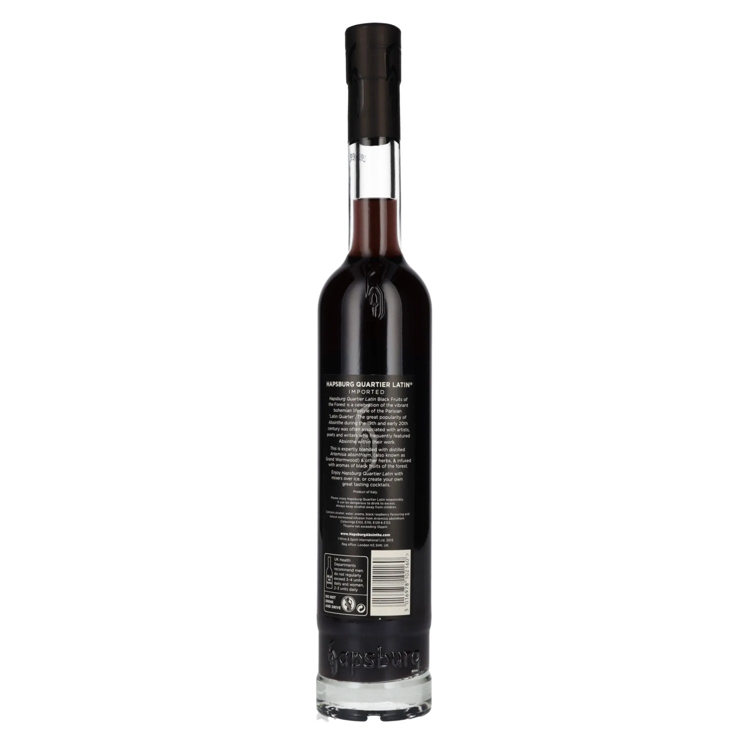 Hapsburg Absinthe QUARTIER LATIN Flavoured with Black Fruits of the Forest 53,5% Vol. 0,5l