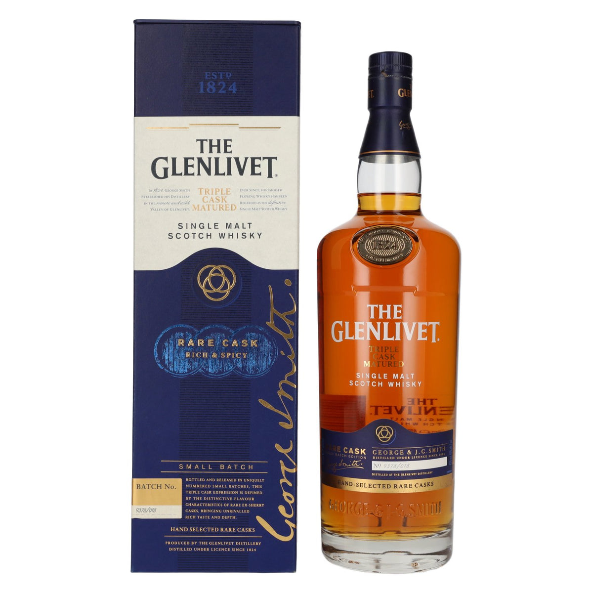 The Glenlivet RARE CASK Small Batch No. 9378/018 40% Vol. 1l in Geschenkbox