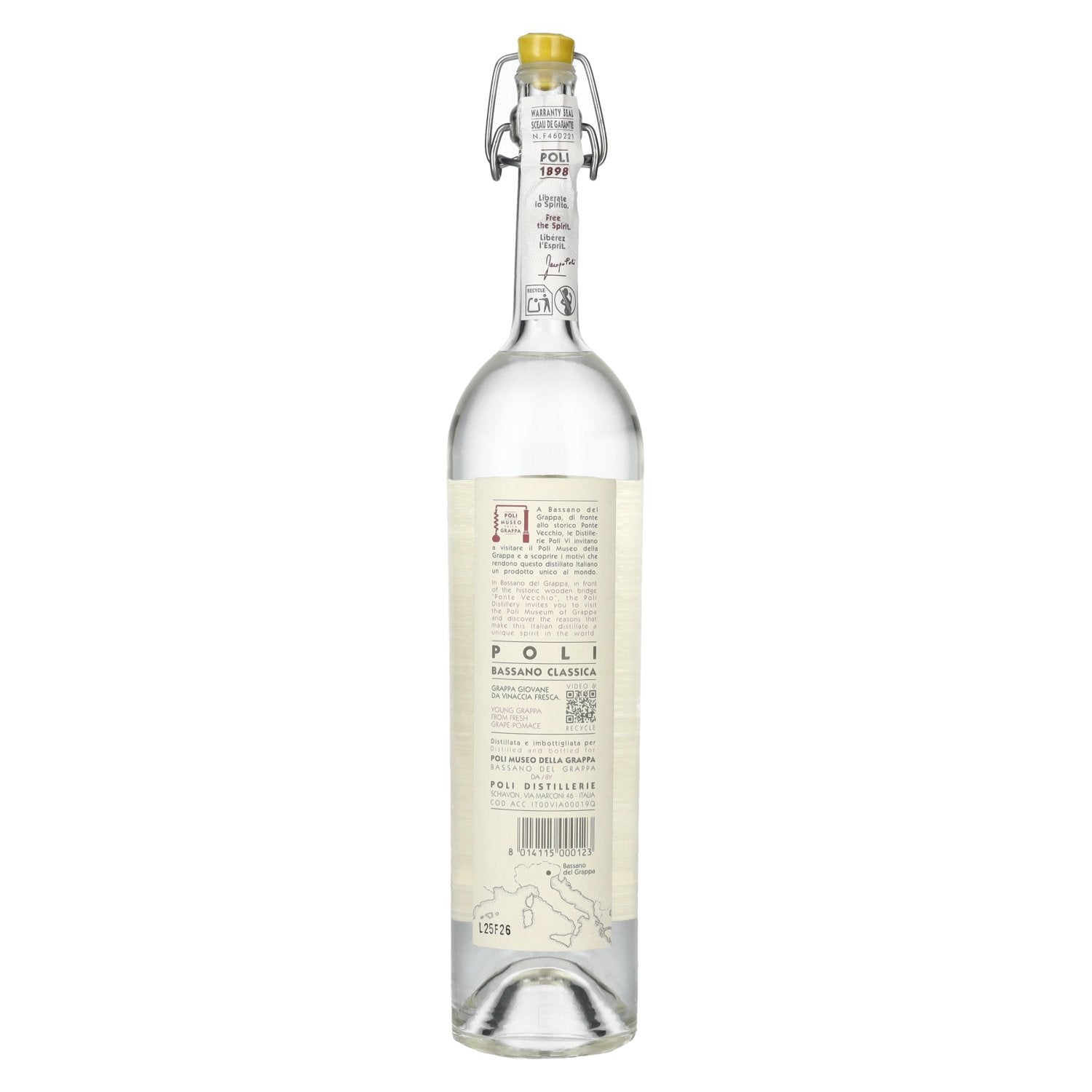 Poli Bassano del Grappa Classica 40% Vol. 0,5l
