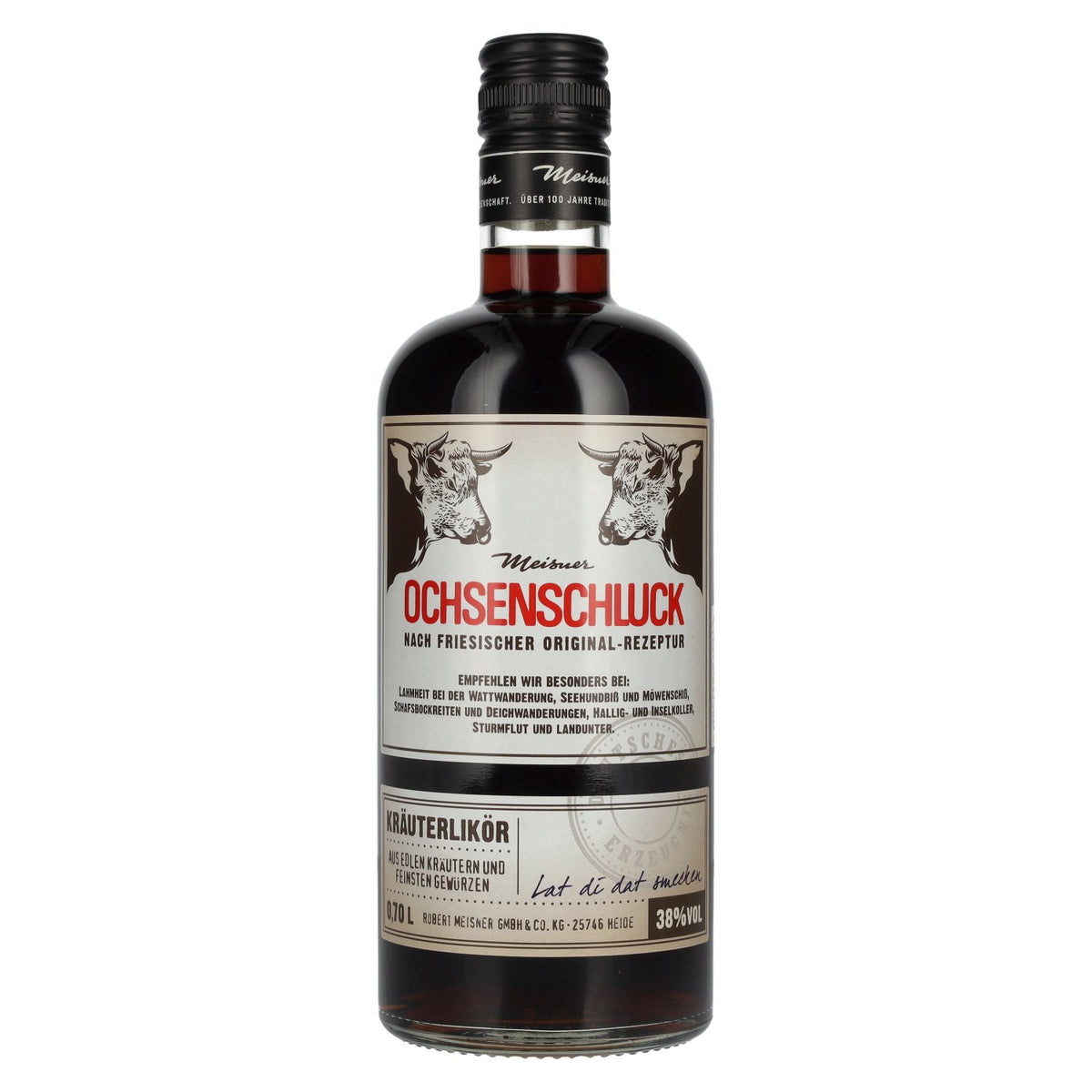 Meisner OCHSENSCHLUCK Liqueur aux herbes 38% vol. 0,7l