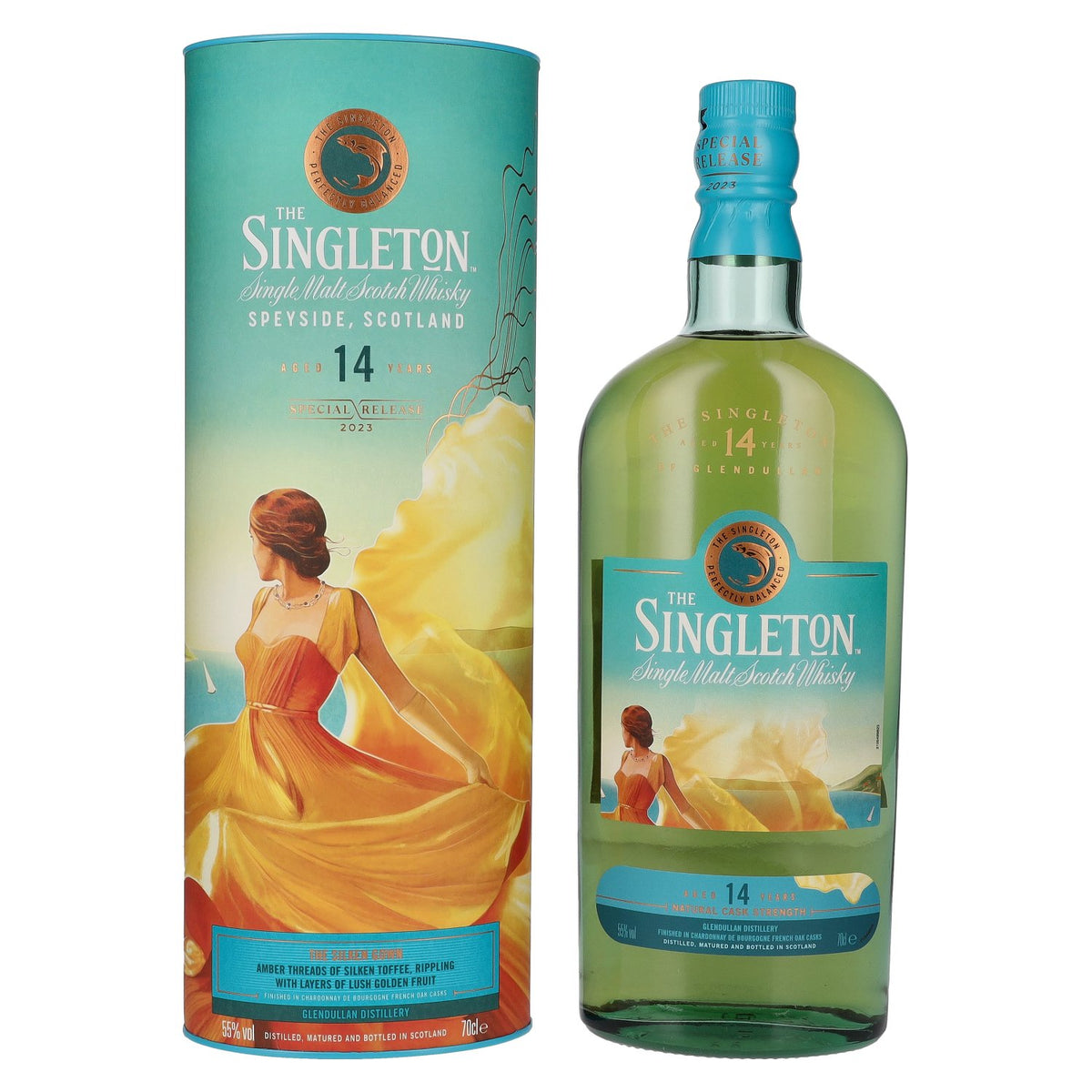 The Singleton 14 Years Old The Silken Gown Speyside Single Malt Special Release 2023 55% Vol. 0,7l en coffret cadeau