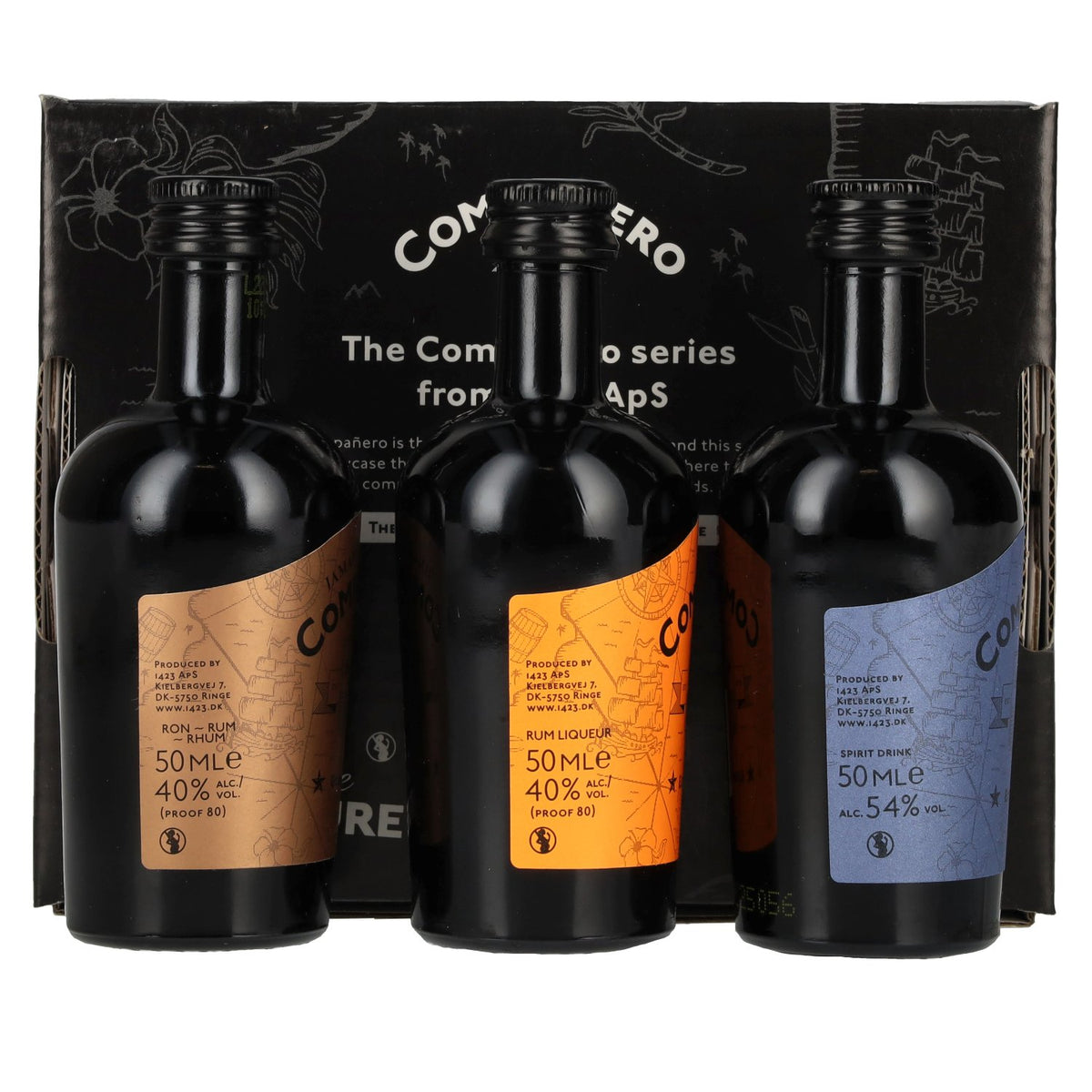 Compañero Giftbox 44,7% Vol. 3x0,05l in Geschenkbox