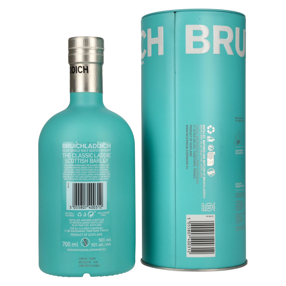 Bruichladdich THE CLASSIC LADDIE Scottish Barley Unpeated Islay Single Malt 50% Vol. 0,7l in Tinbox