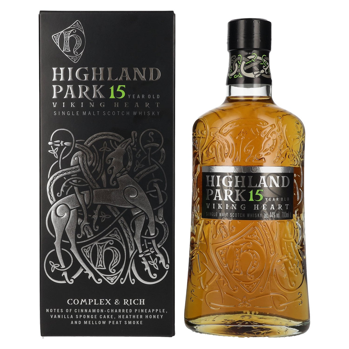Highland Park 15 Years Old VIKING HEART 44% vol. 0,7l en boîte cadeau