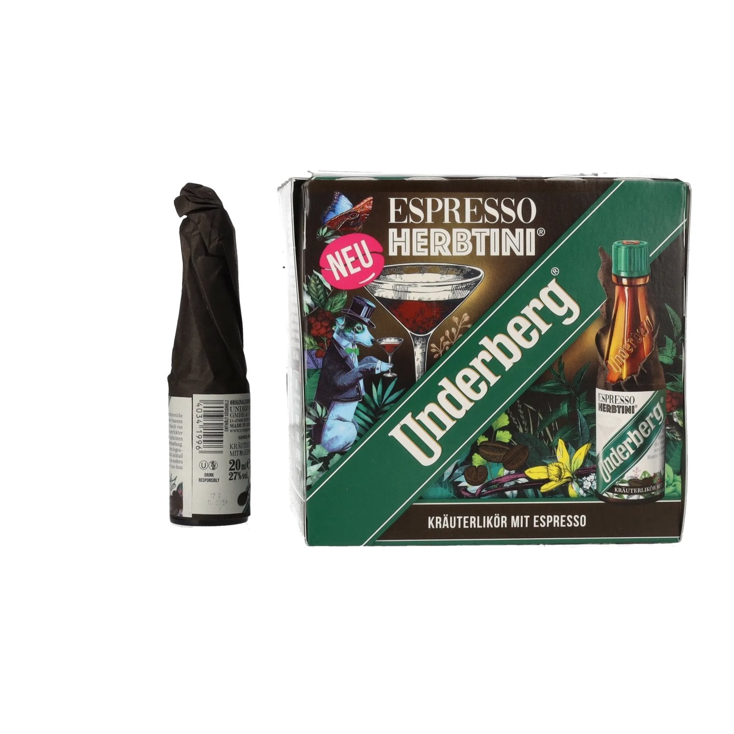 Underberg Espresso Herbtini 27% Vol. 12x0,02l