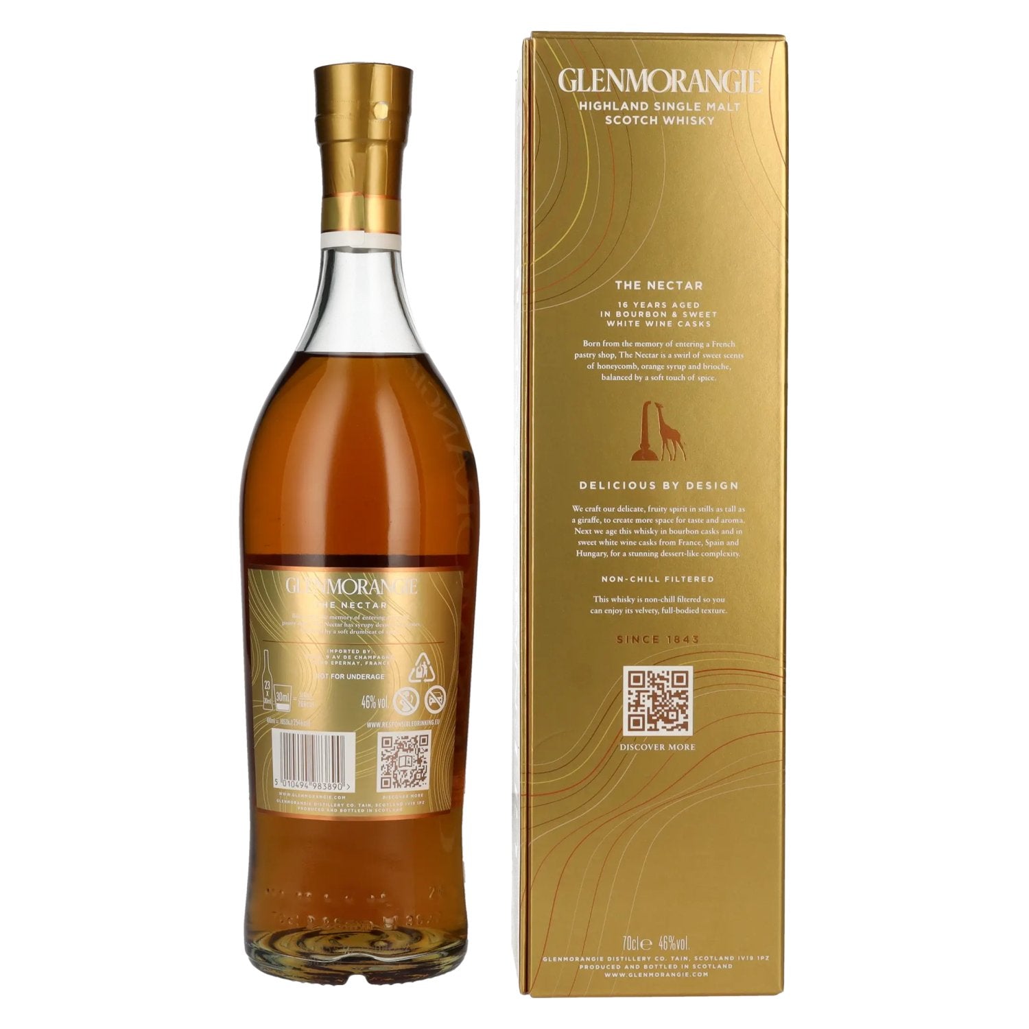 Glenmorangie 16 Years Old THE NECTAR Highland Single Malt 46% Vol. 0,7l in Geschenkbox