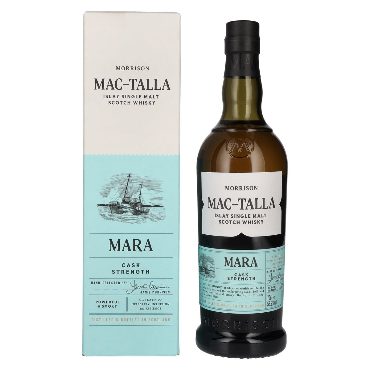 Mac-Talla Morrison MARA Cask Strength Islay Single Malt Scotch Whisky 58,2% Vol. 0,7l in gift box