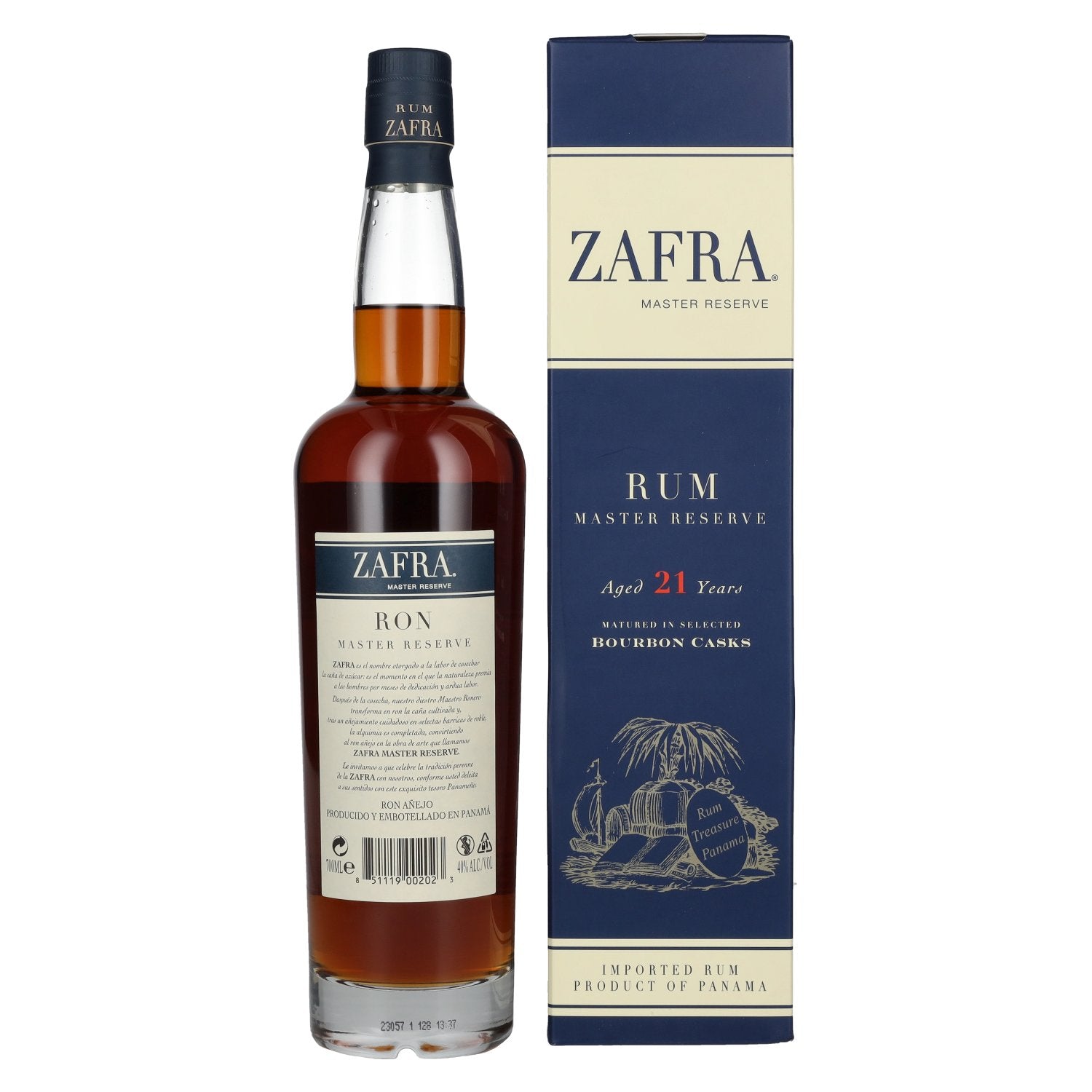 Zafra Añejo 21 Años Ron Master Reserve 40% Vol. 0,7l en boîte cadeau