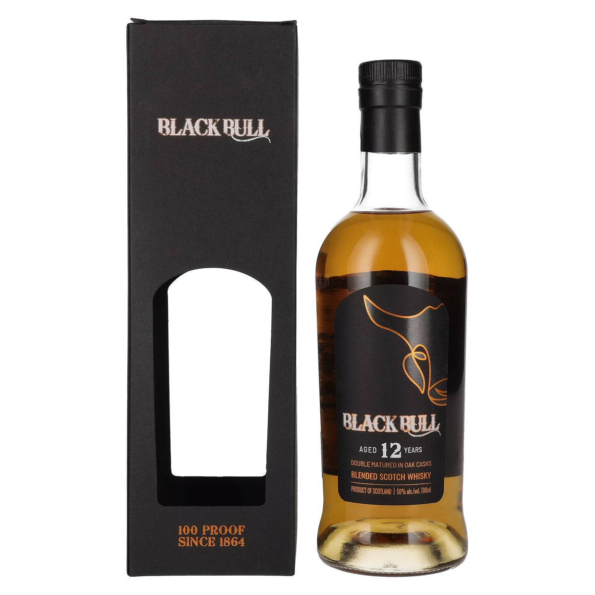 Duncan Taylor Black Bull 12 Years Old Blended Scotch Whisky 50% Vol. 0,7l en boîte cadeau