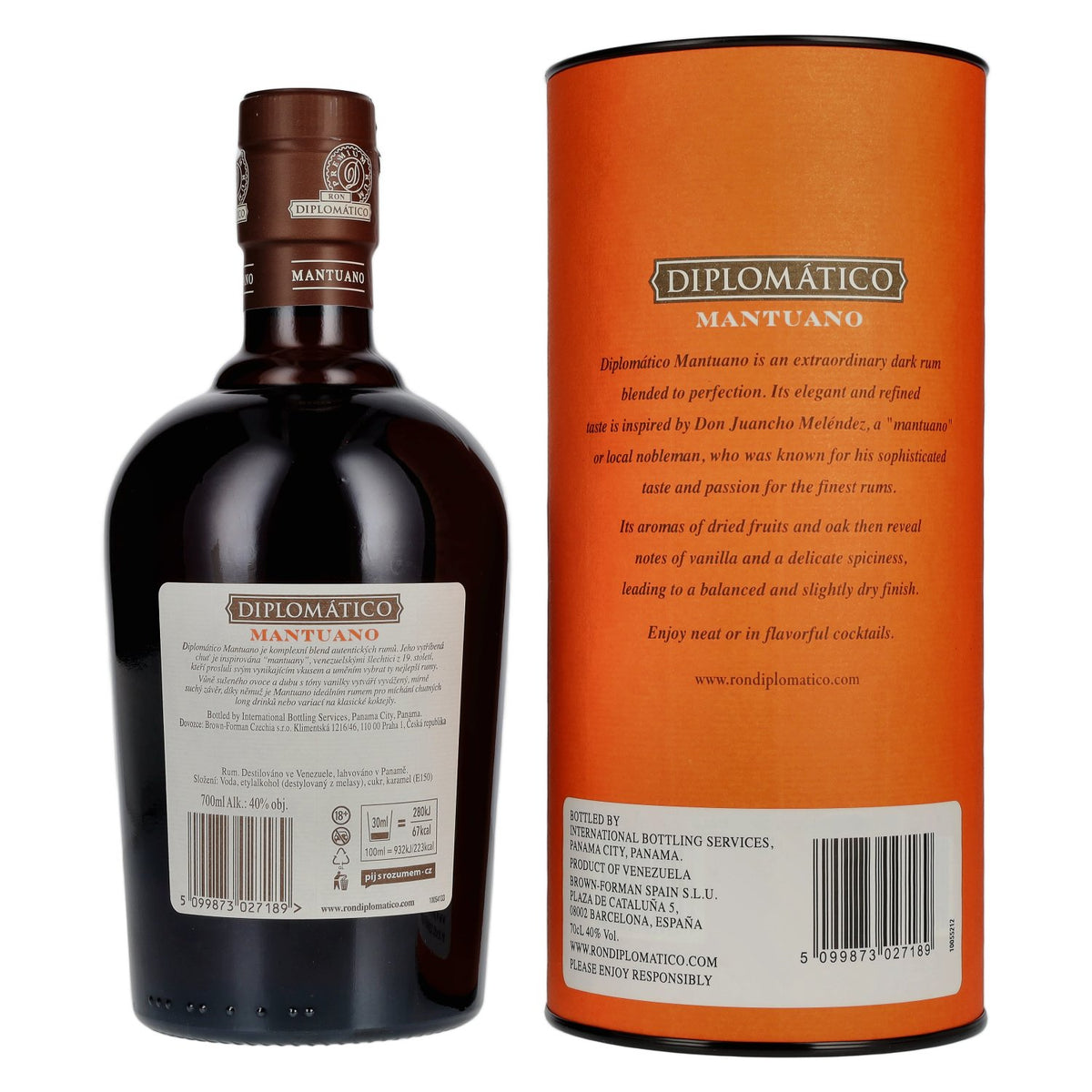 Diplomático Mantuano Ron Extra Añejo 40% vol. 0,7l en boîte cadeau