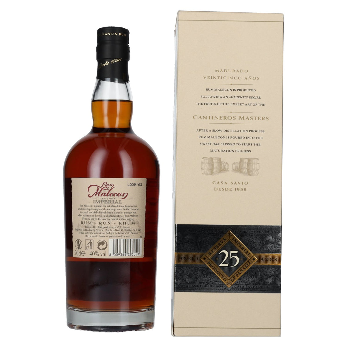 Rum Malecon 25 Reserva Imperial Rum 40% Vol. 0,7l in Geschenkbox