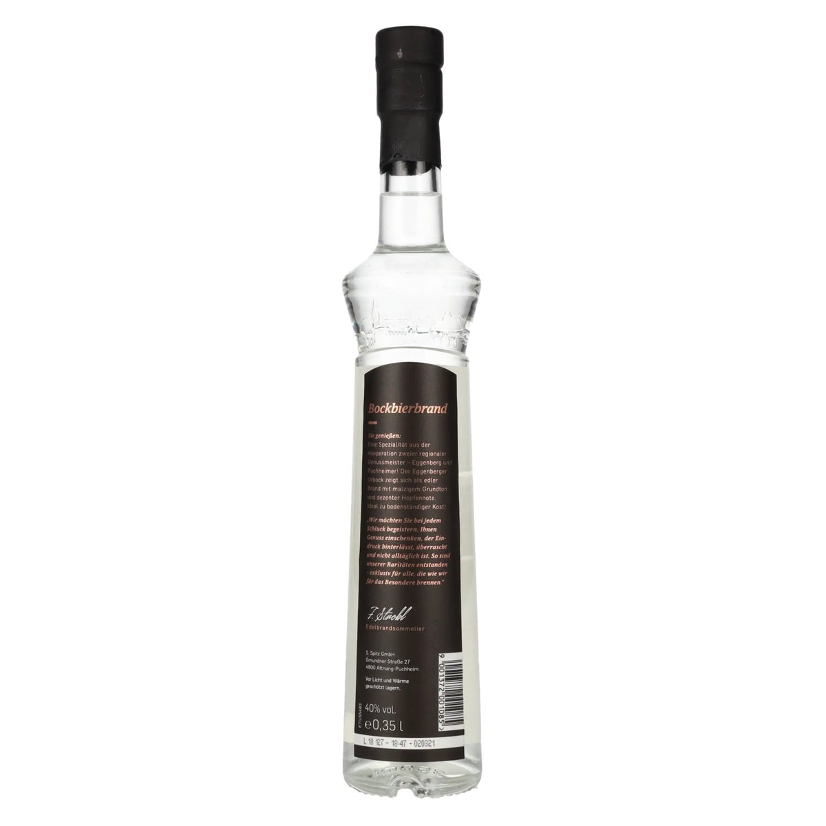 Eau-de-vie de bière Puchheimer Bock 40% vol. 0,35l