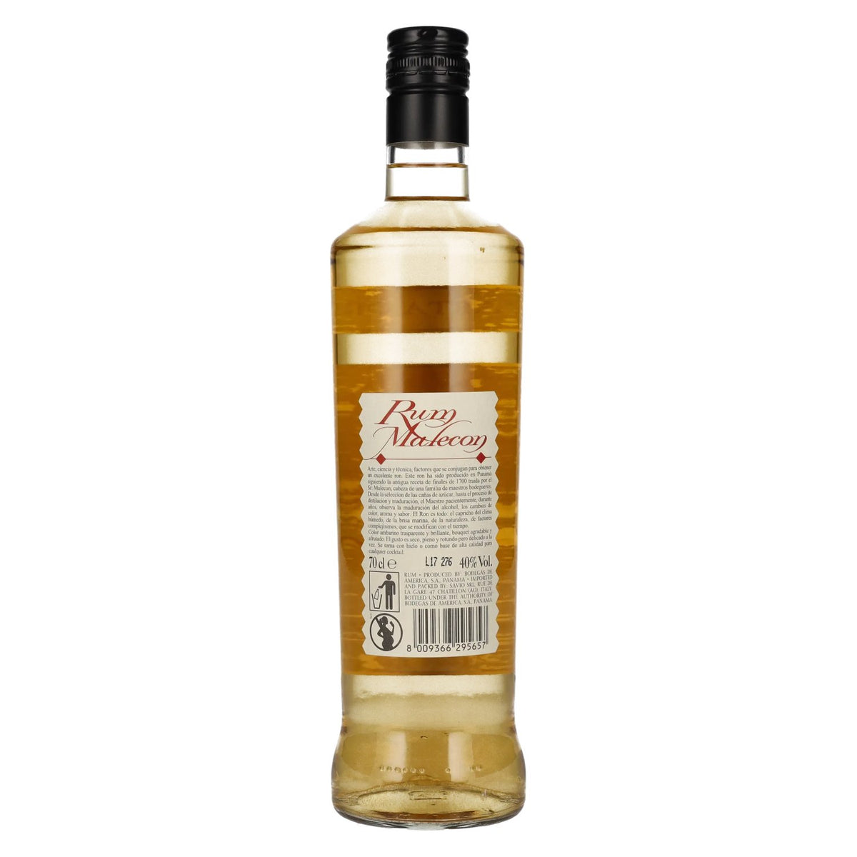 Rum Malecon Añejo 3 ans Carta Oro 40 % vol. 0,7 l