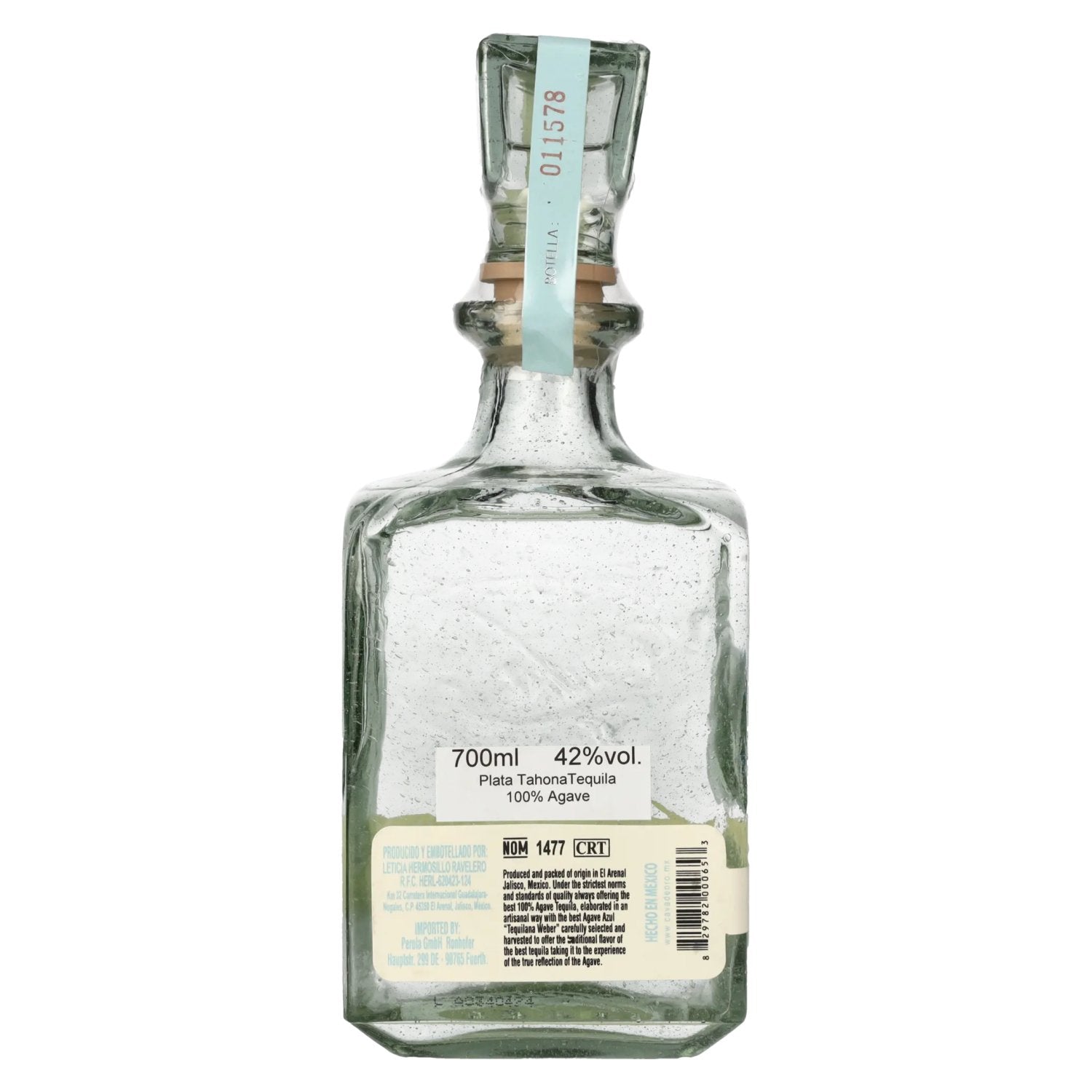 Gran Cava de Oro Tequila PLATA TAHONA 100% de Agave Azul 42% Vol. 0,7l