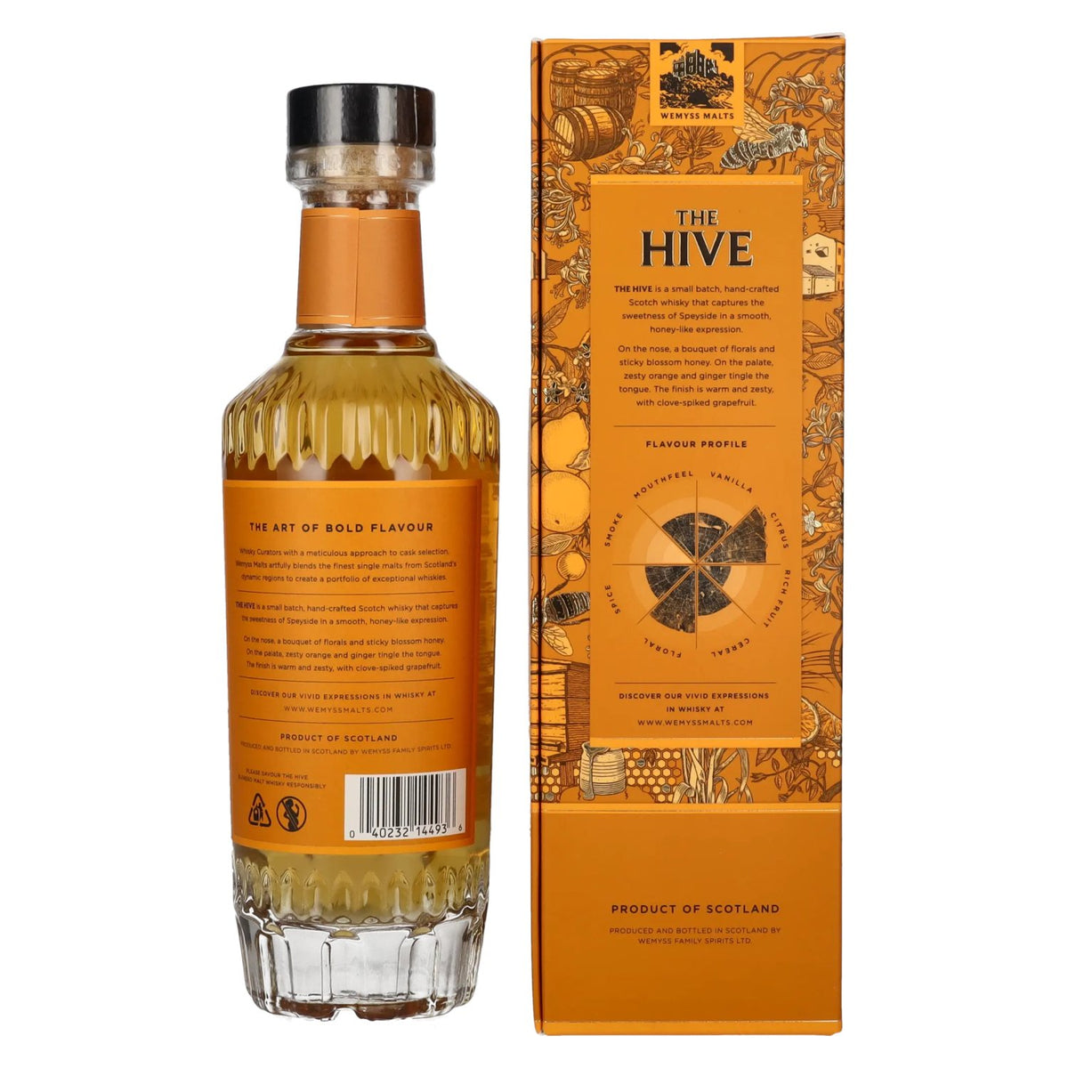Wemyss Malts THE HIVE Blended Malt Scotch Whisky 2020 46% Vol. 0,7l en coffret cadeau