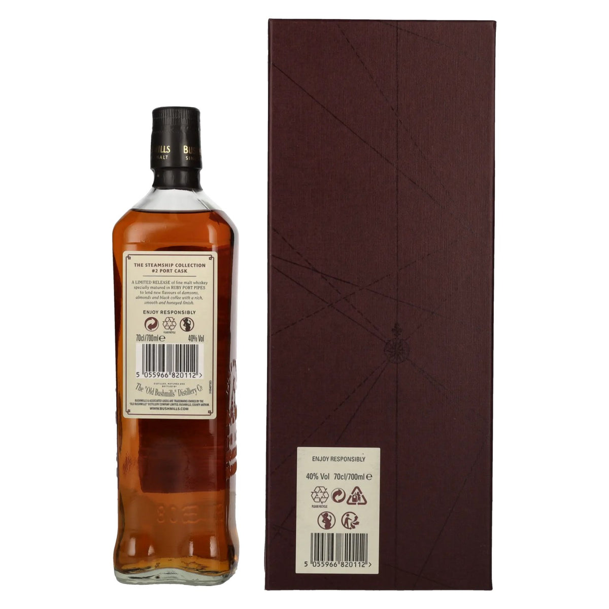 Bushmills PORT CASK Reserve The Steamship Collection 40% Vol. 0,7l in gift box