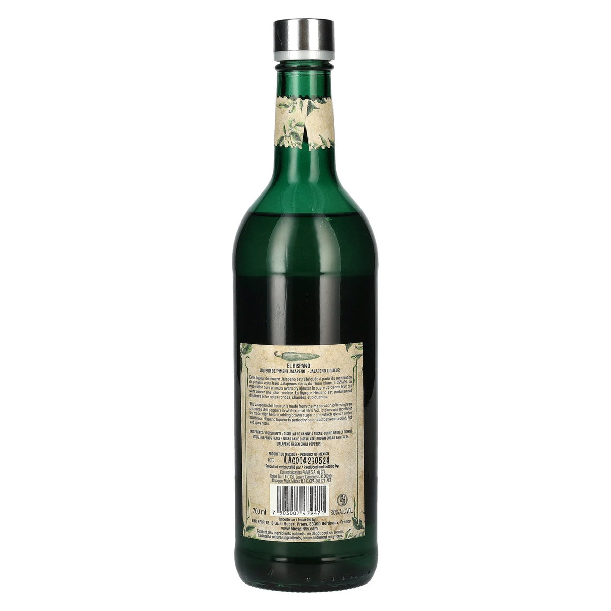 El Hispano Jalapeño Liquor 30% Vol. 0,7l