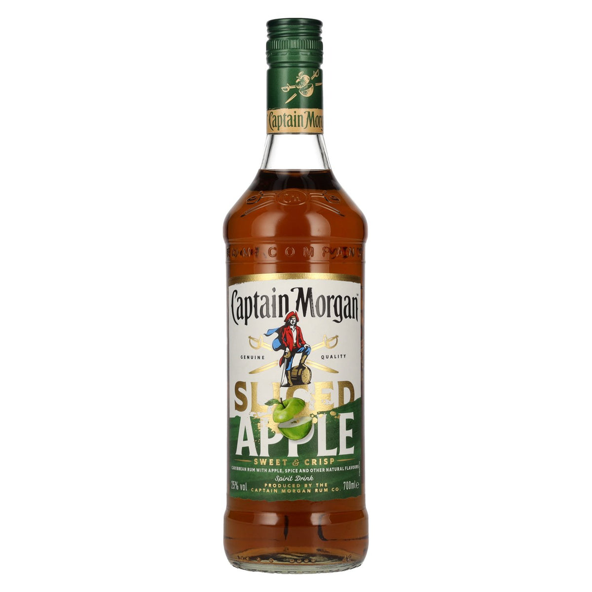 Captain Morgan SLICED APPLE, boisson alcoolisée à 25 % vol., 0,7 l