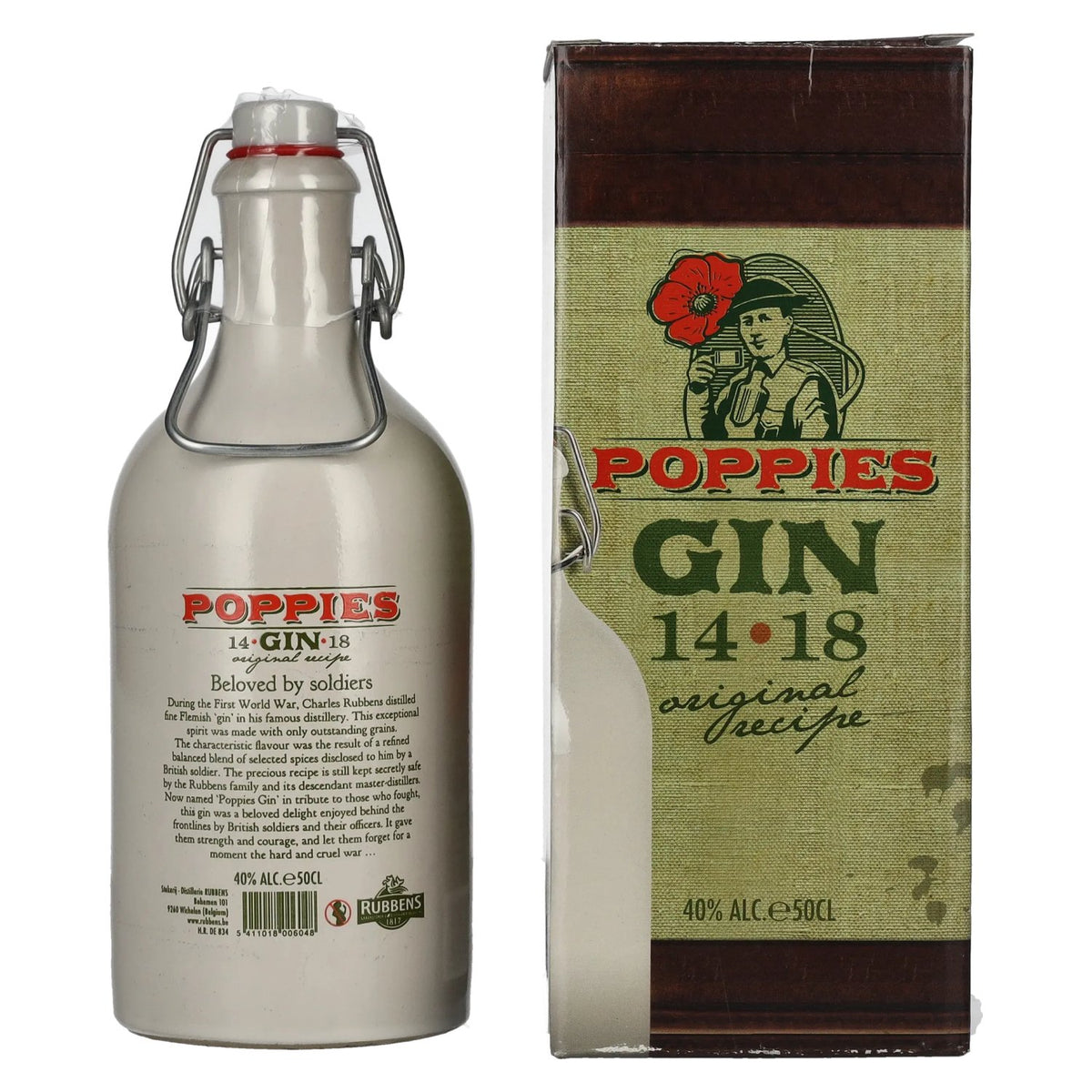 Poppies Gin 40% Vol. 0,5l in Geschenkbox
