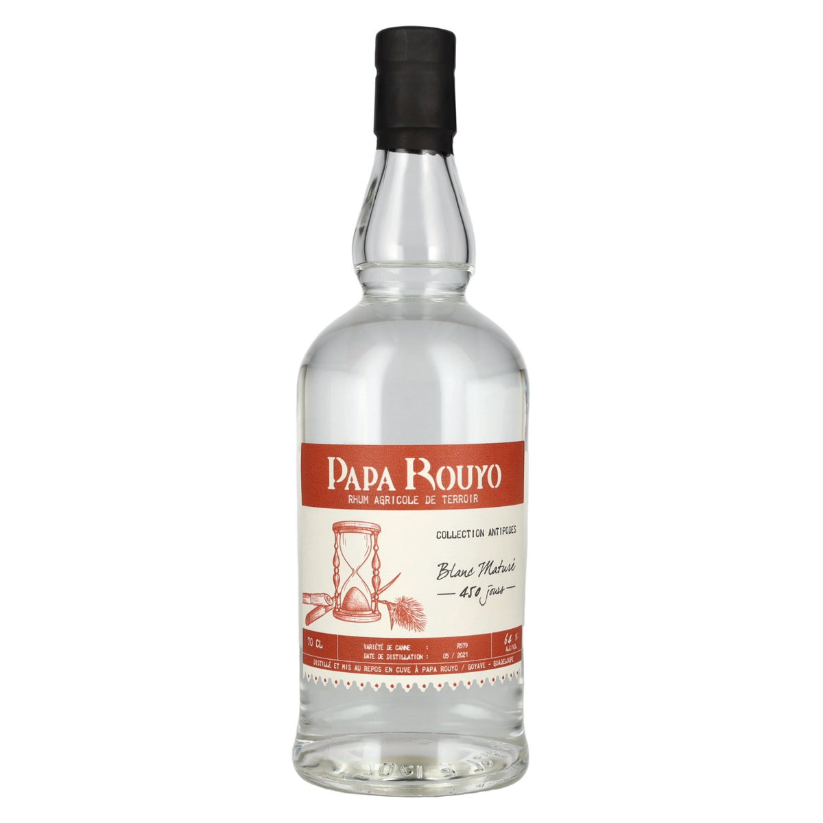 Papa Rouyo Blanc Maturé Antipodes Rhum Agricole 64 % vol. 0,7 l